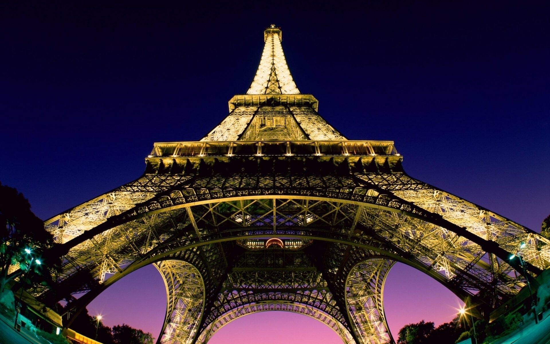 Eiffel Tower: The wrought-iron 324-meter high monument, A UNESCO World Heritage Site. 1920x1200 HD Background.