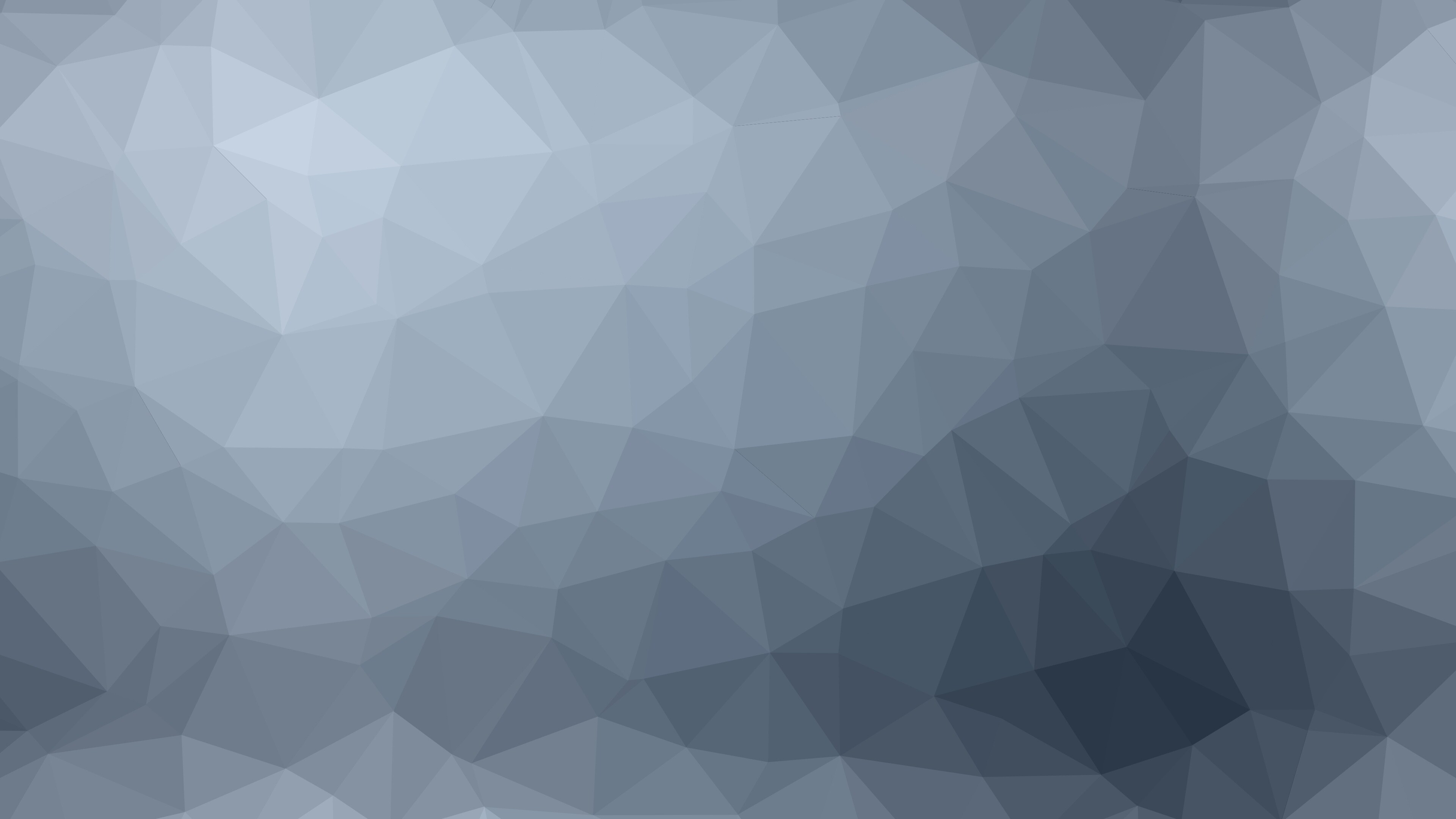 Geometry: Gray, Triangles, Gradient, Abstract, Low polygonal art. 3840x2160 4K Wallpaper.
