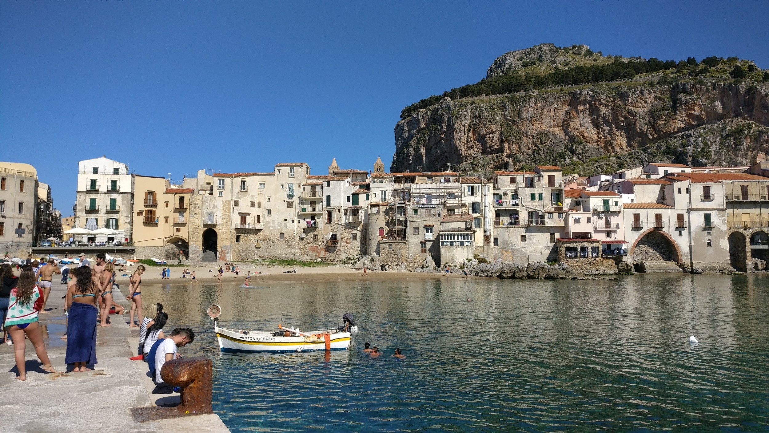 Cefalu, Beaches, Old town, Sicily, Travels, 2500x1410 HD Desktop