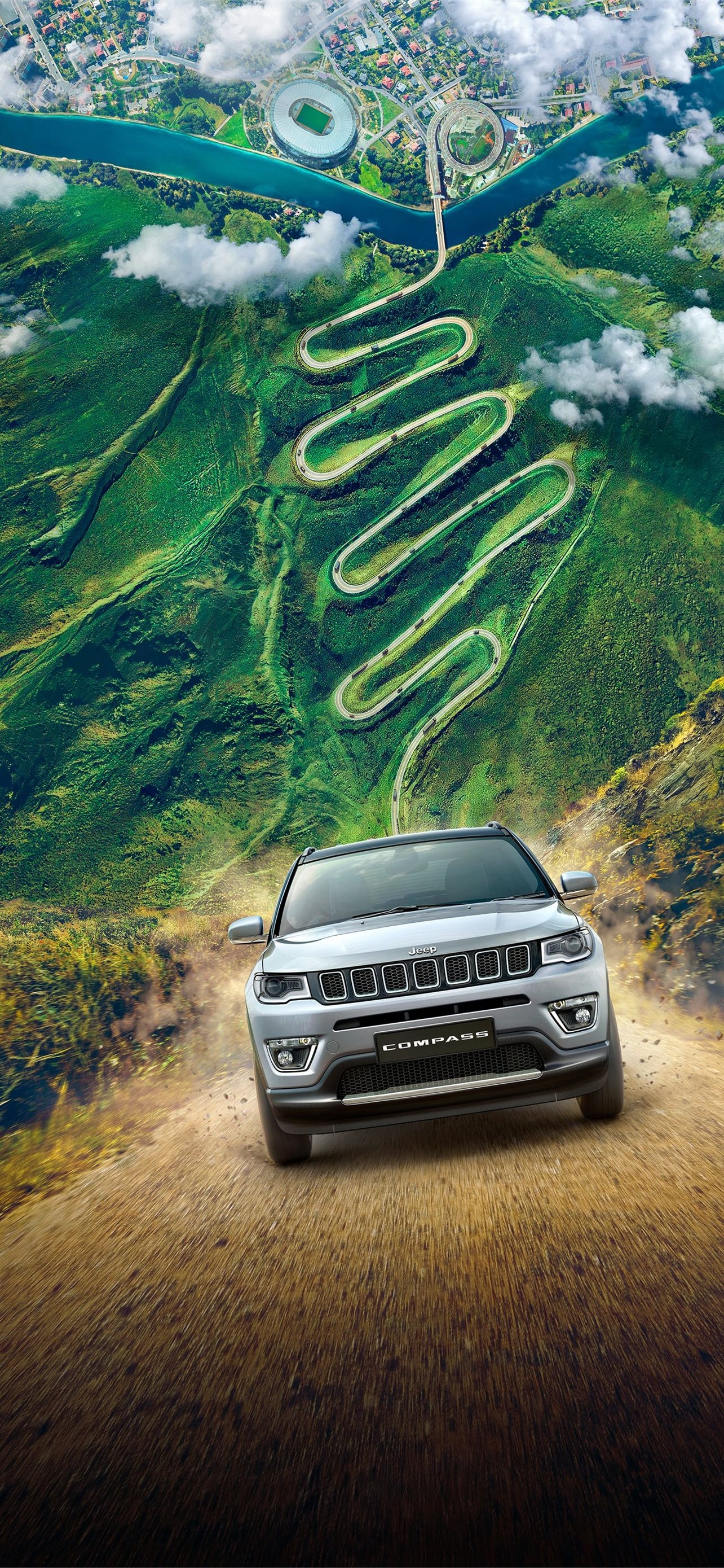 Jeep Compass, Best iPhone wallpapers, High definition images, Stylish look, 1290x2780 HD Phone
