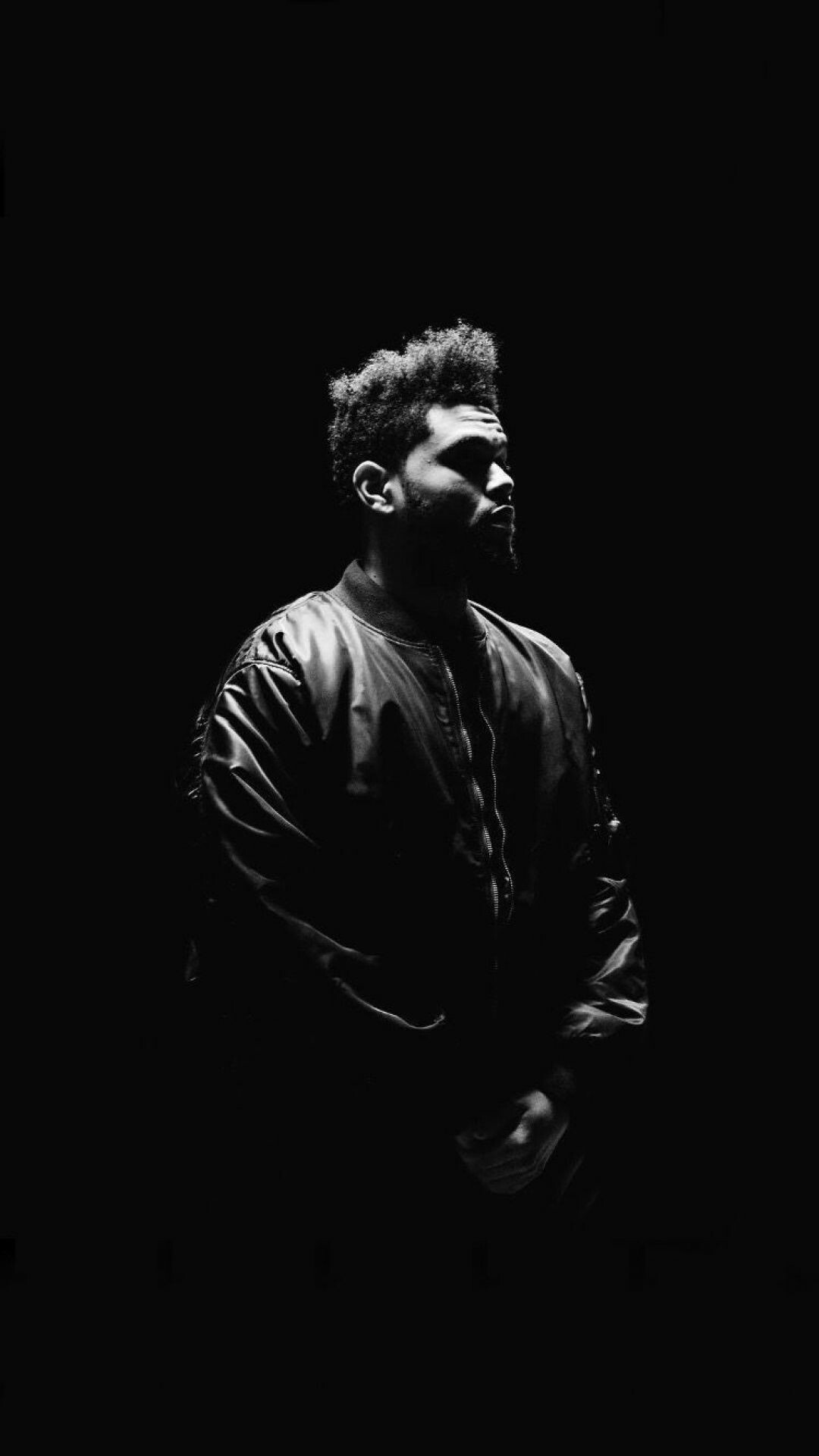 The Weeknd: Abel Makkonen Tesfaye, Known for his chart-topping songs, such as 'Can't Feel My Face'. 1080x1930 HD Background.