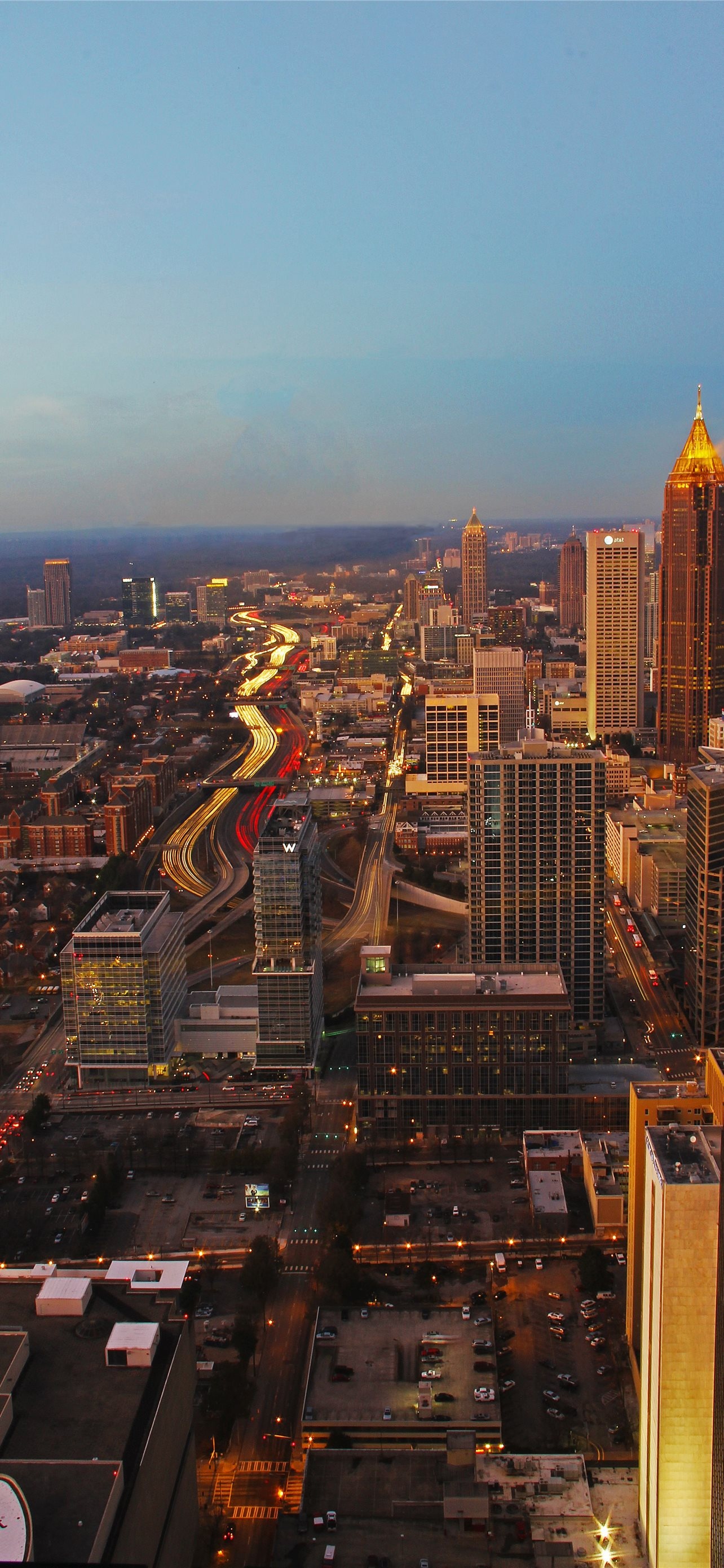 Atlanta Skyline, Travels, Best Atlanta iPhone wallpapers, 1290x2780 HD Handy
