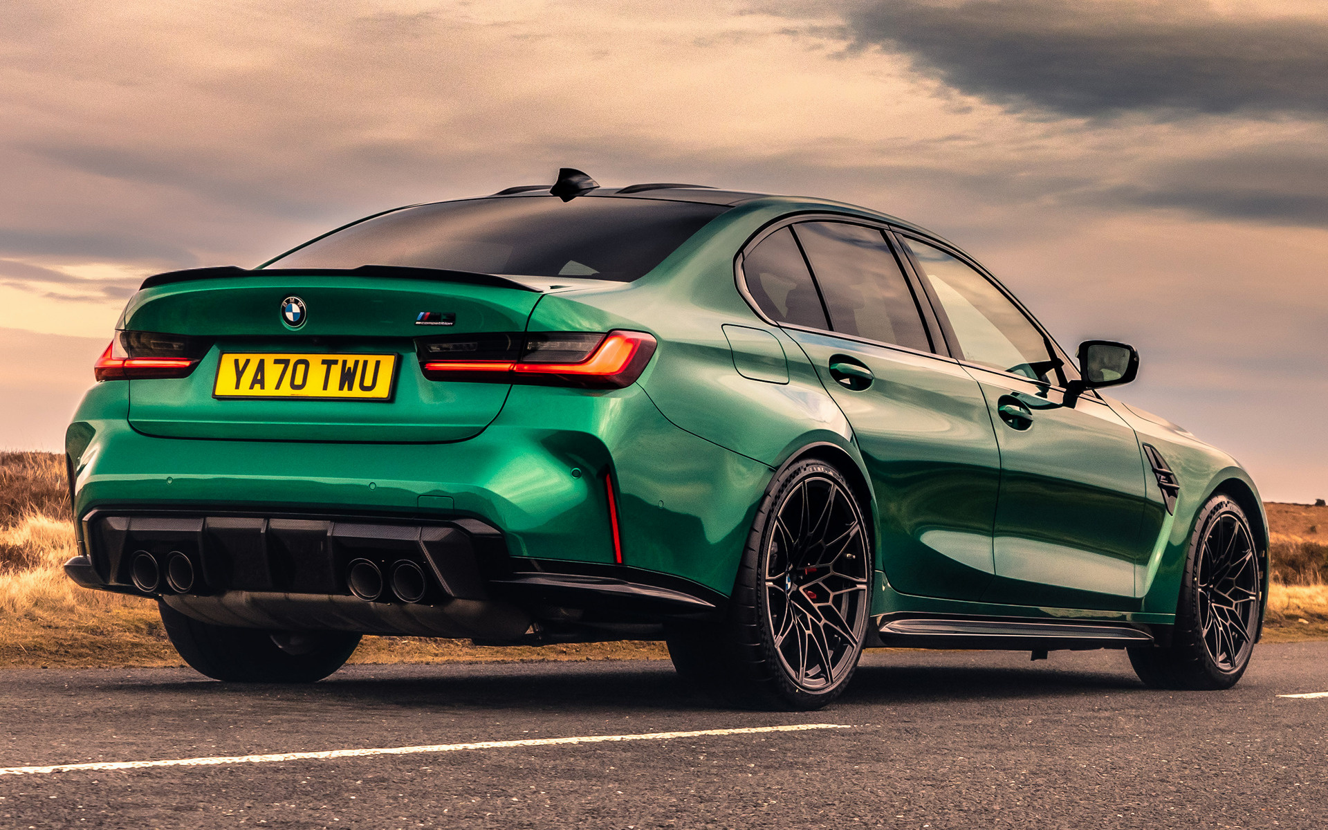 2021 BMW M3 Competition, UK model, Wallpaper collection, High-resolution images, 1920x1200 HD Desktop