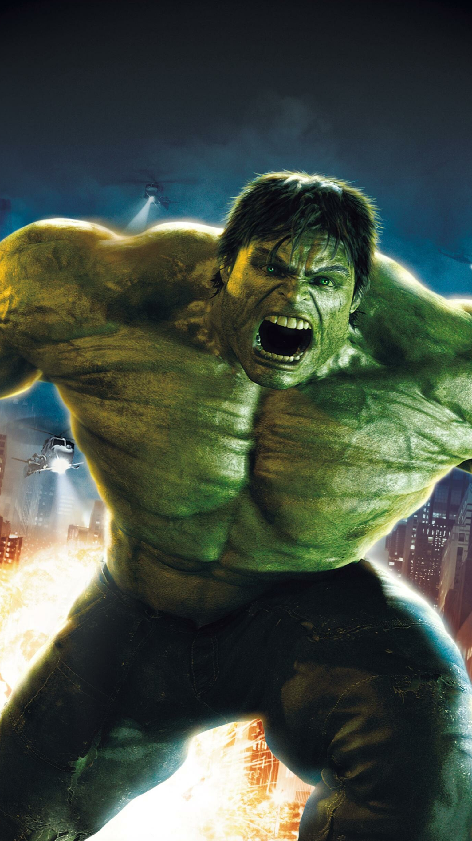 Incredible Hulk, Powerful superhero, Green behemoth, Marvel Comics, 1540x2740 HD Phone