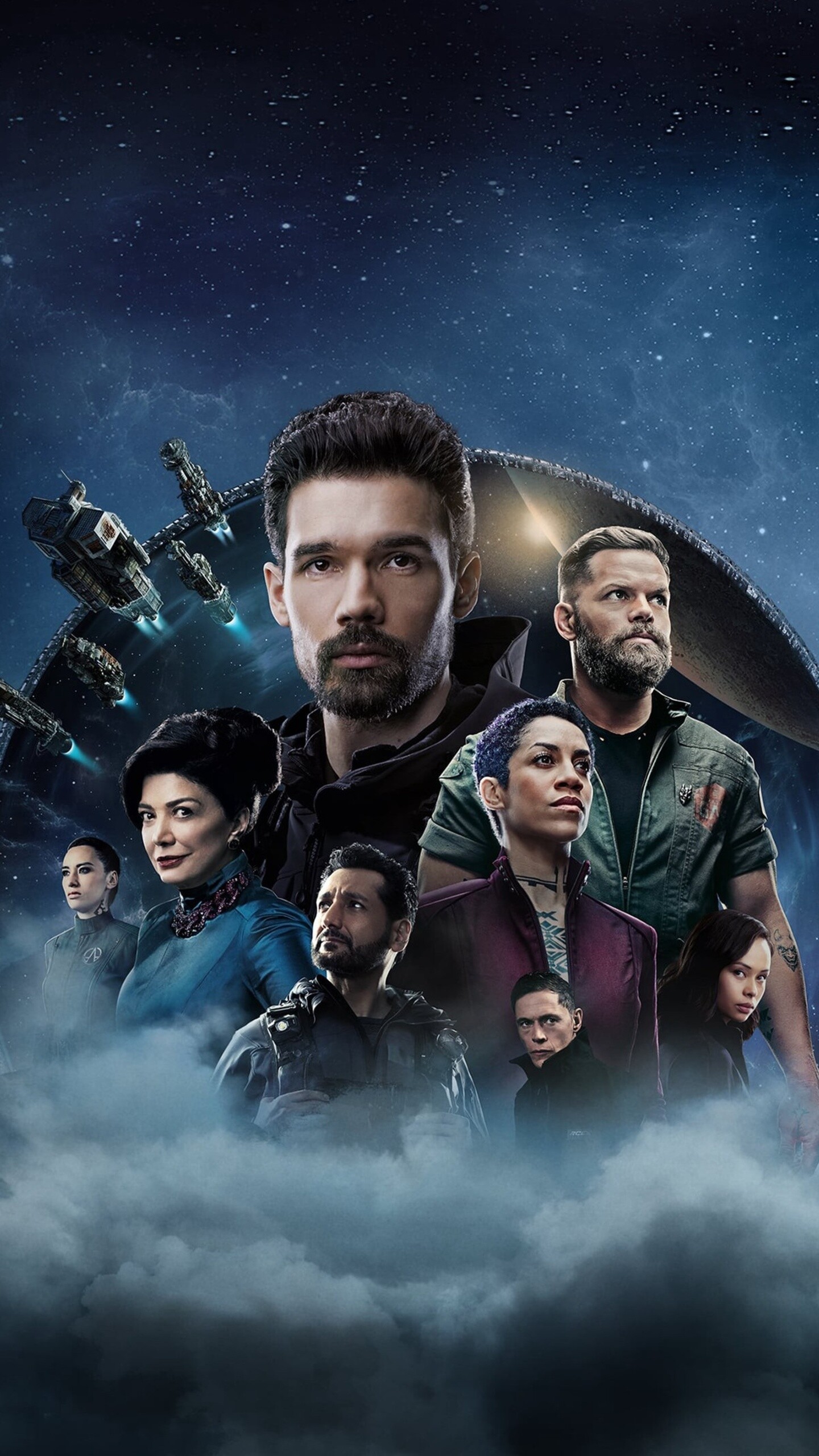 The Expanse: A band of protagonists, Police detective Josephus Miller. 1440x2560 HD Wallpaper.