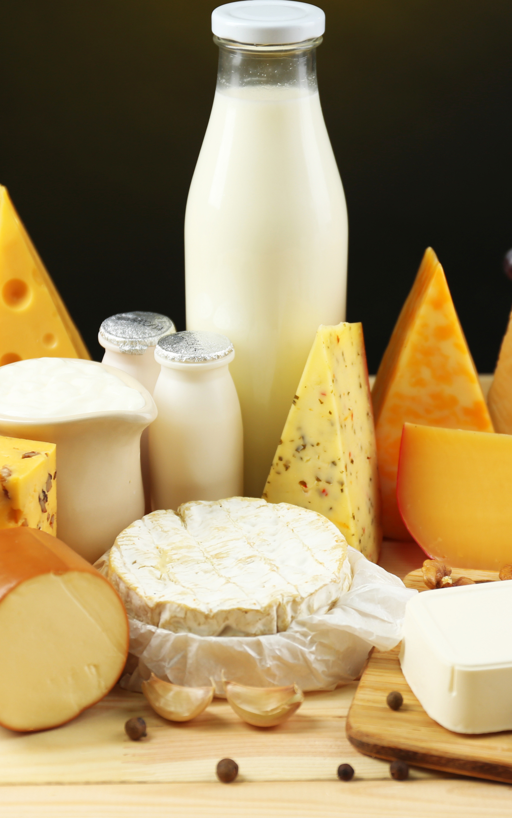 Cheese: Acidified by bacteria, which turn milk sugars into lactic acid. 1760x2800 HD Wallpaper.