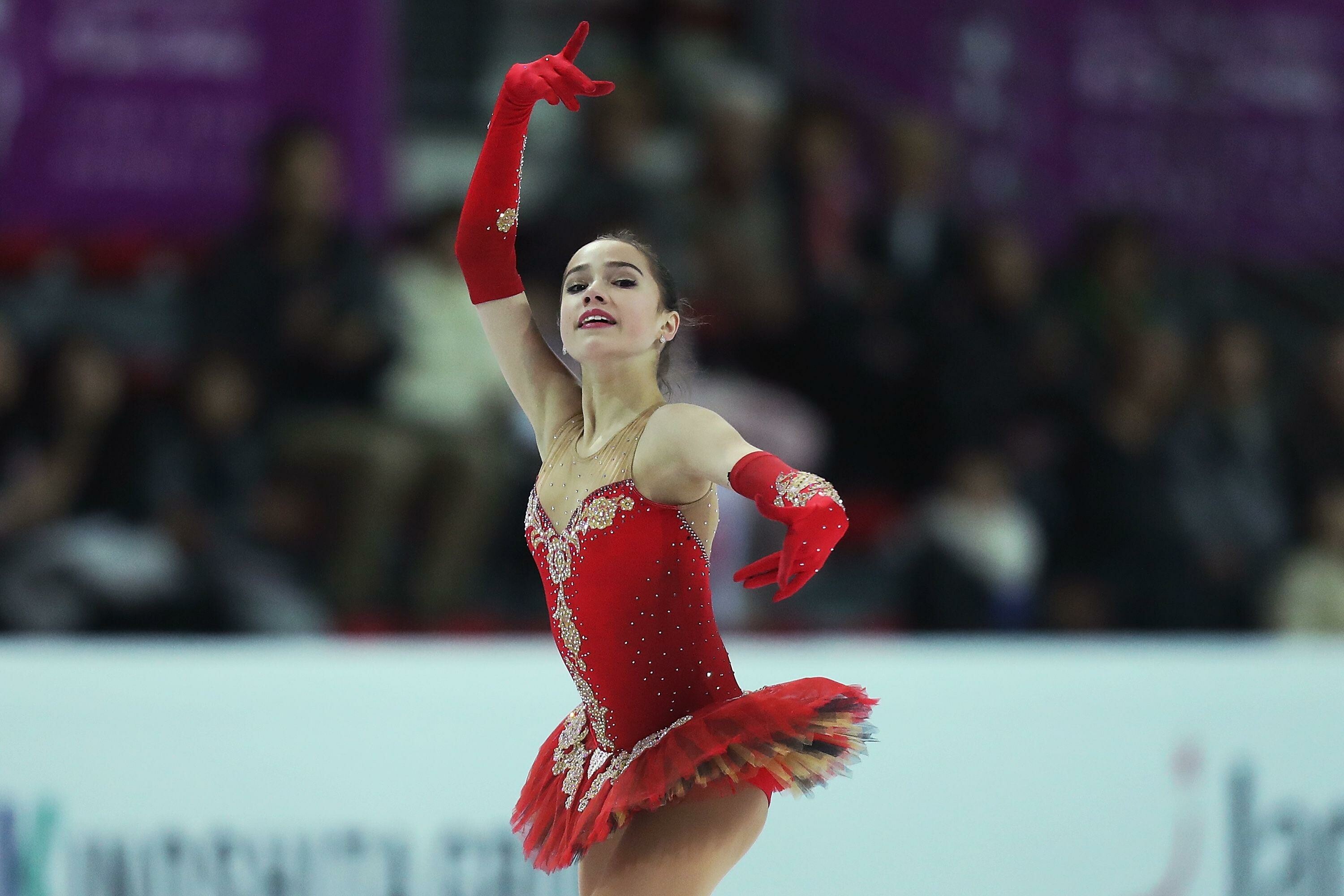 Alina Zagitova: A Russian figure skater of Volga- Tatar origin, the 2018 Olympic figure skating champion. 3000x2000 HD Background.