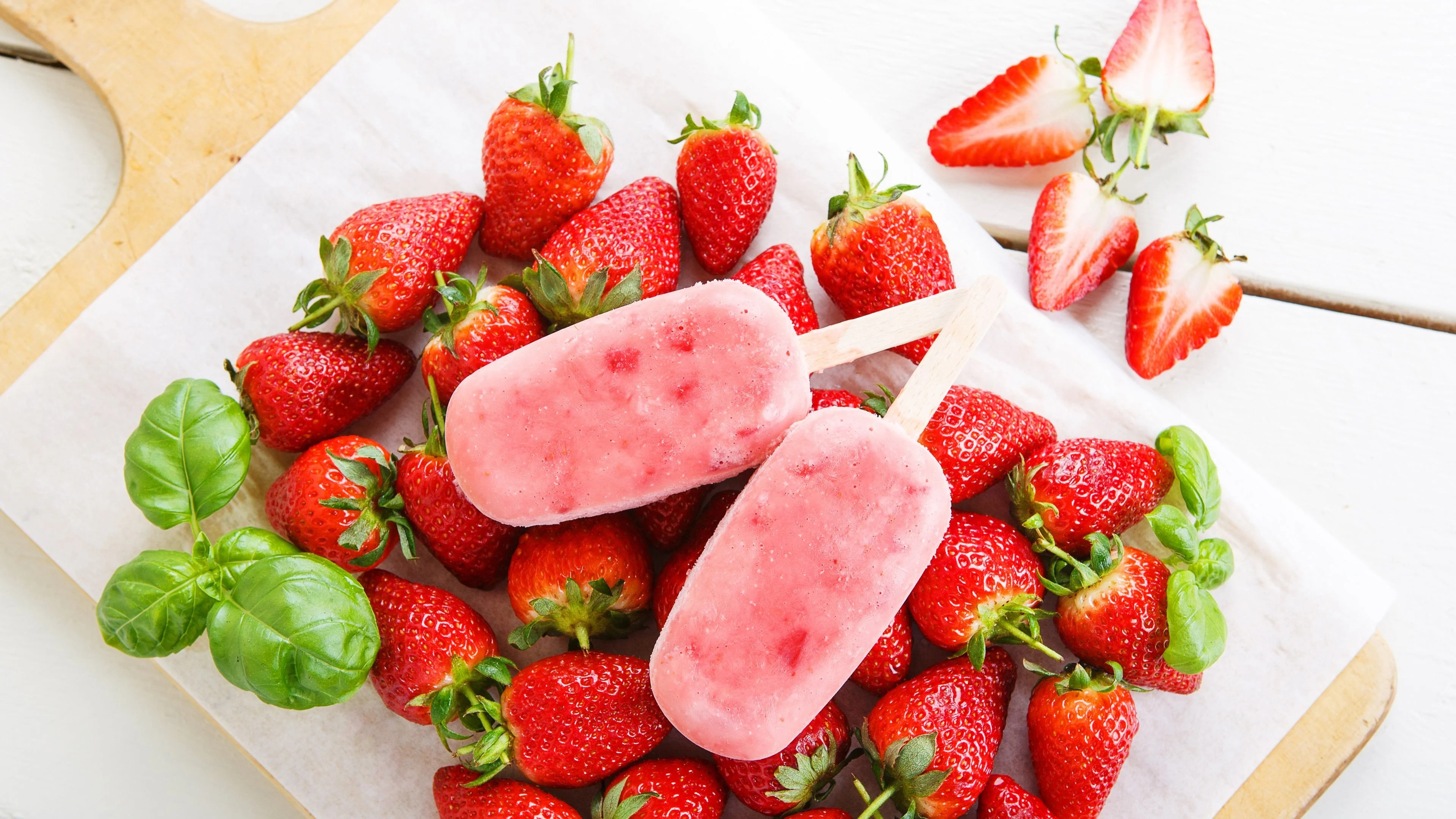 Strawberry Ice Cream, Top Free, Backgrounds, Delicious, 3840x2160 4K Desktop
