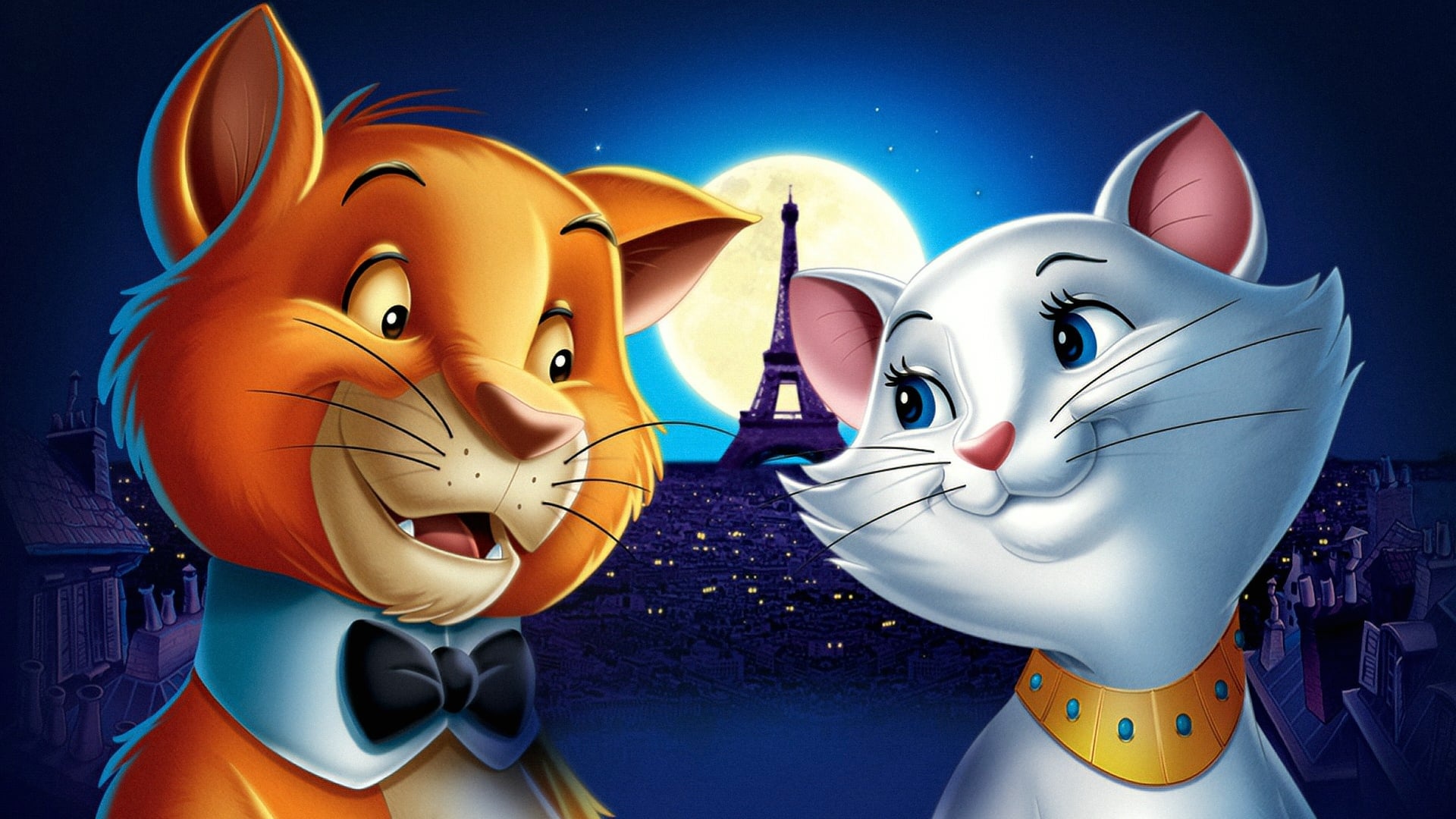 Whiskers and charm, Animated feline adventure, Disney delight, 1920x1080 Full HD Desktop