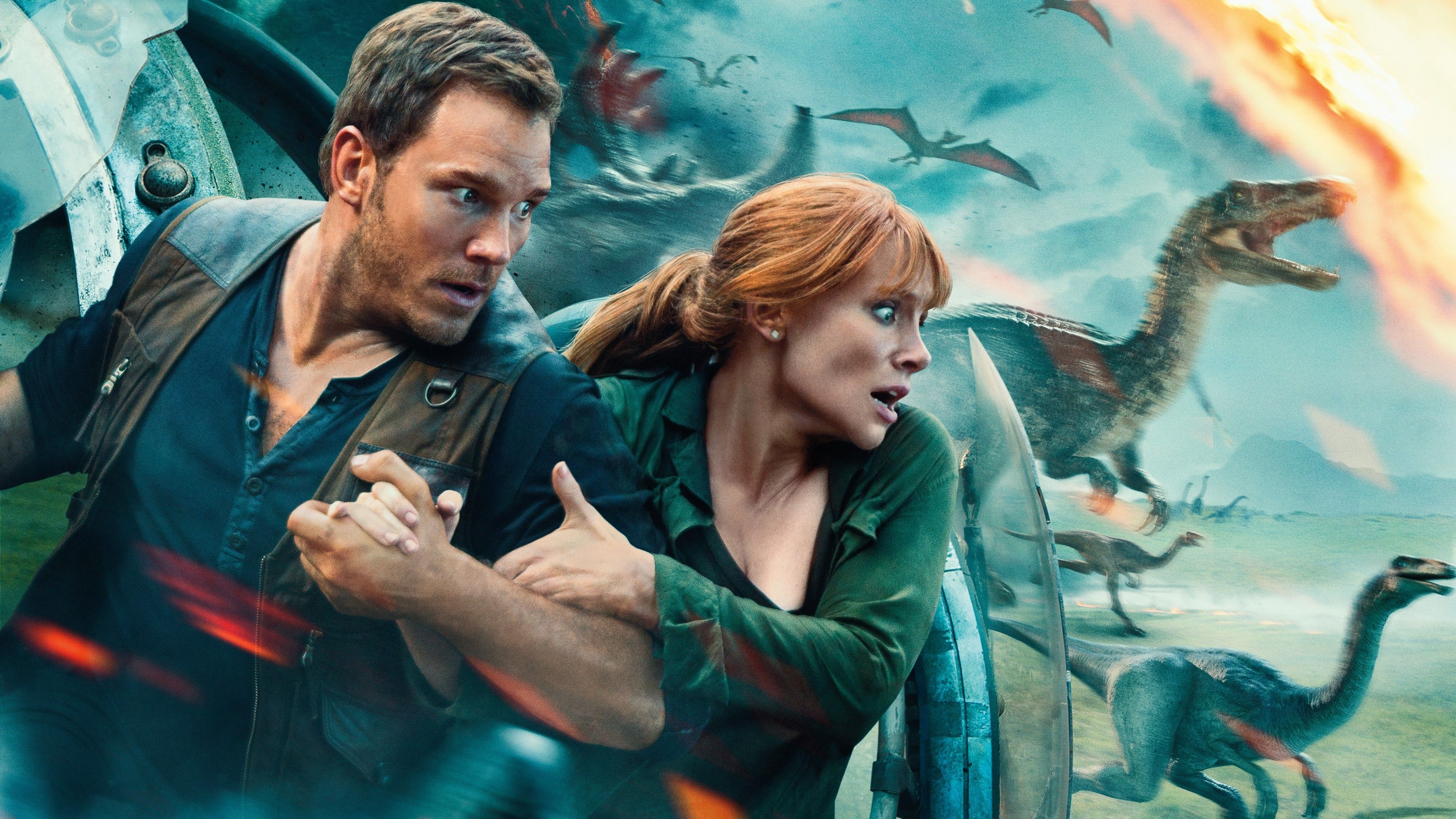 Chris Pratt, Jurassic World wallpapers, Fan favorites, Entertaining backgrounds, 3840x2160 4K Desktop