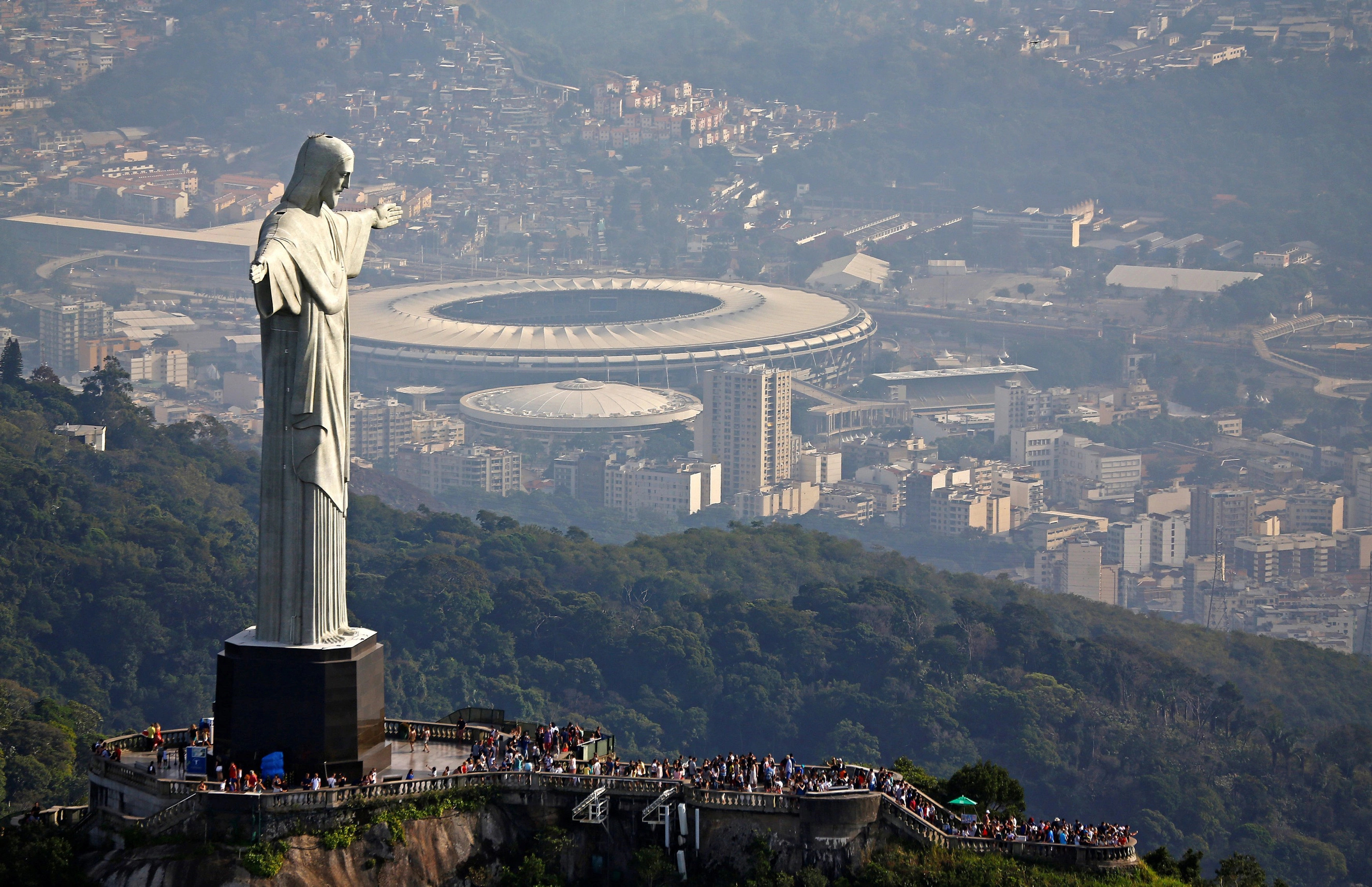 Corcovado Mountain, Rio Olympics, Postcard scenery, Captivating landscapes, 2650x1720 HD Desktop