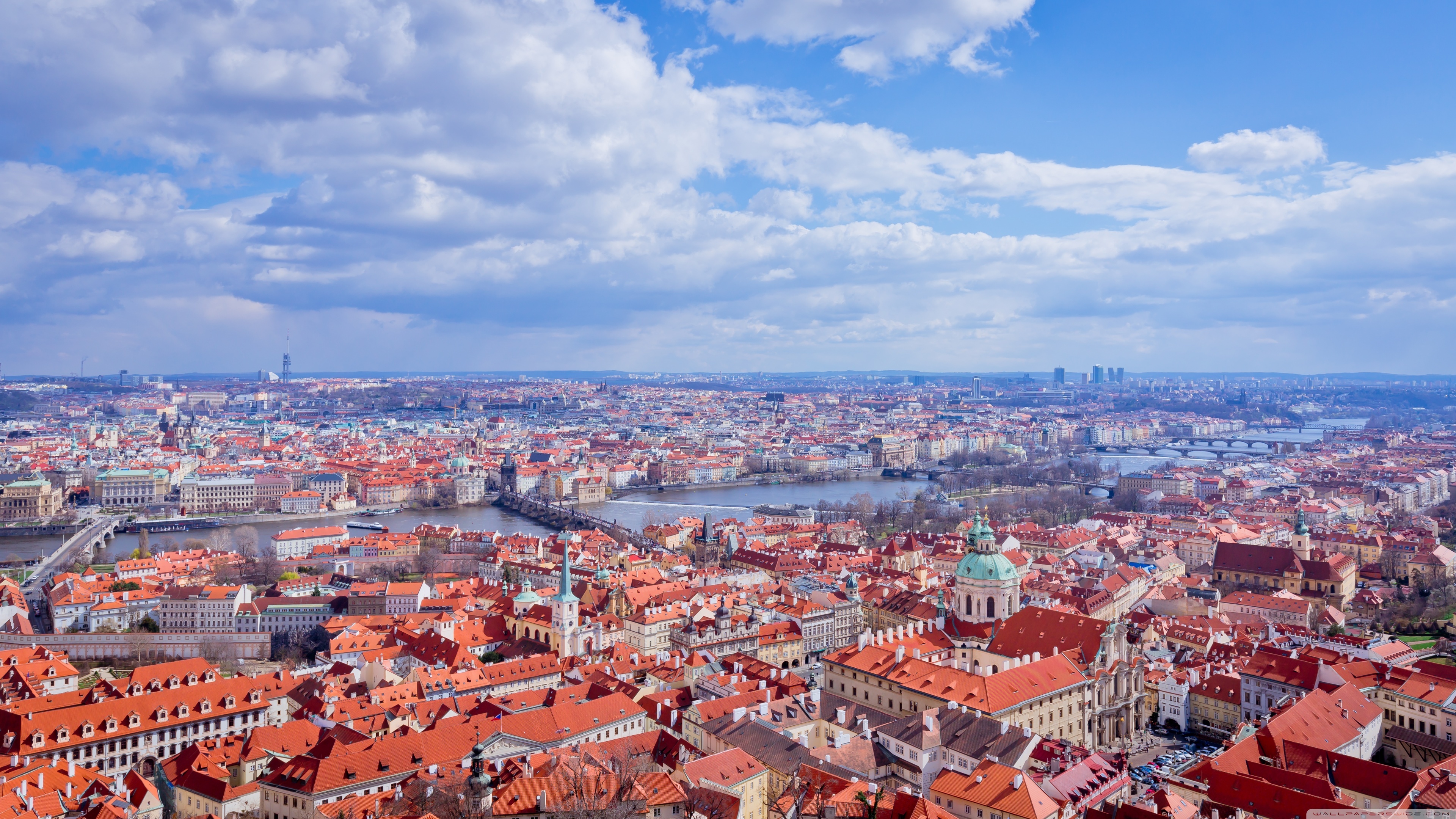 Prague: Czech Republic, A political, cultural, and economic hub of central Europe. 3840x2160 4K Wallpaper.