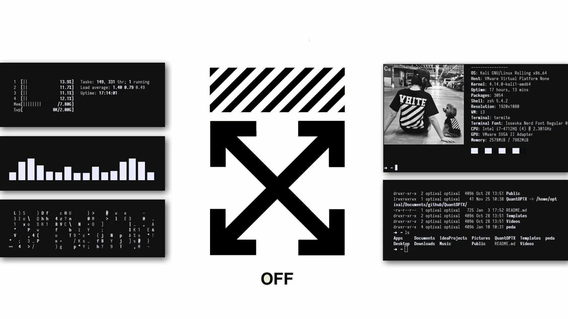 Off-White: The Milan-based label, The gray area between black and white. 1920x1080 Full HD Wallpaper.