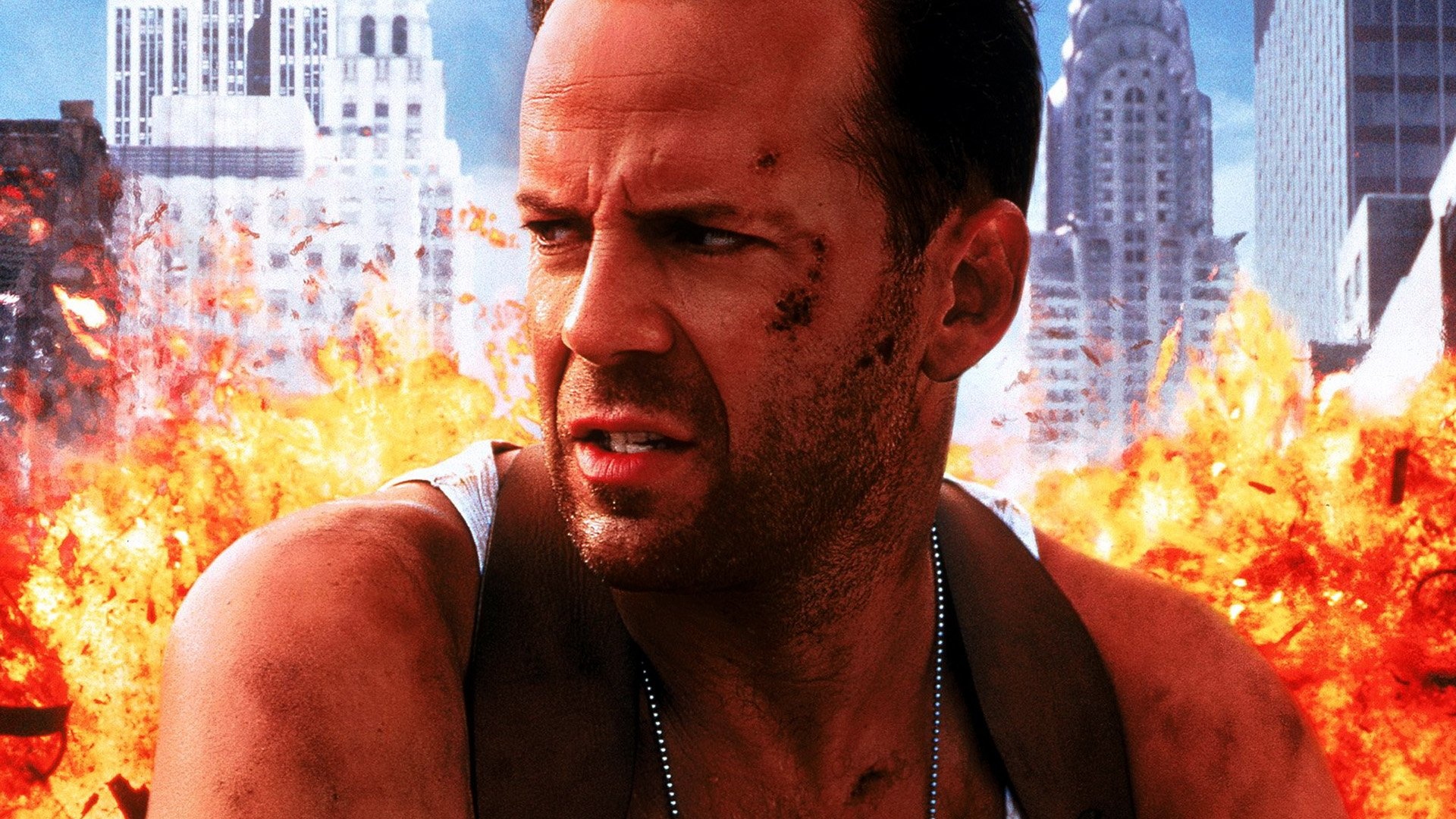 Die Hard: With a Vengeance, Powerful wallpaper, Action-packed scenes, Bruce Willis, 1920x1080 Full HD Desktop