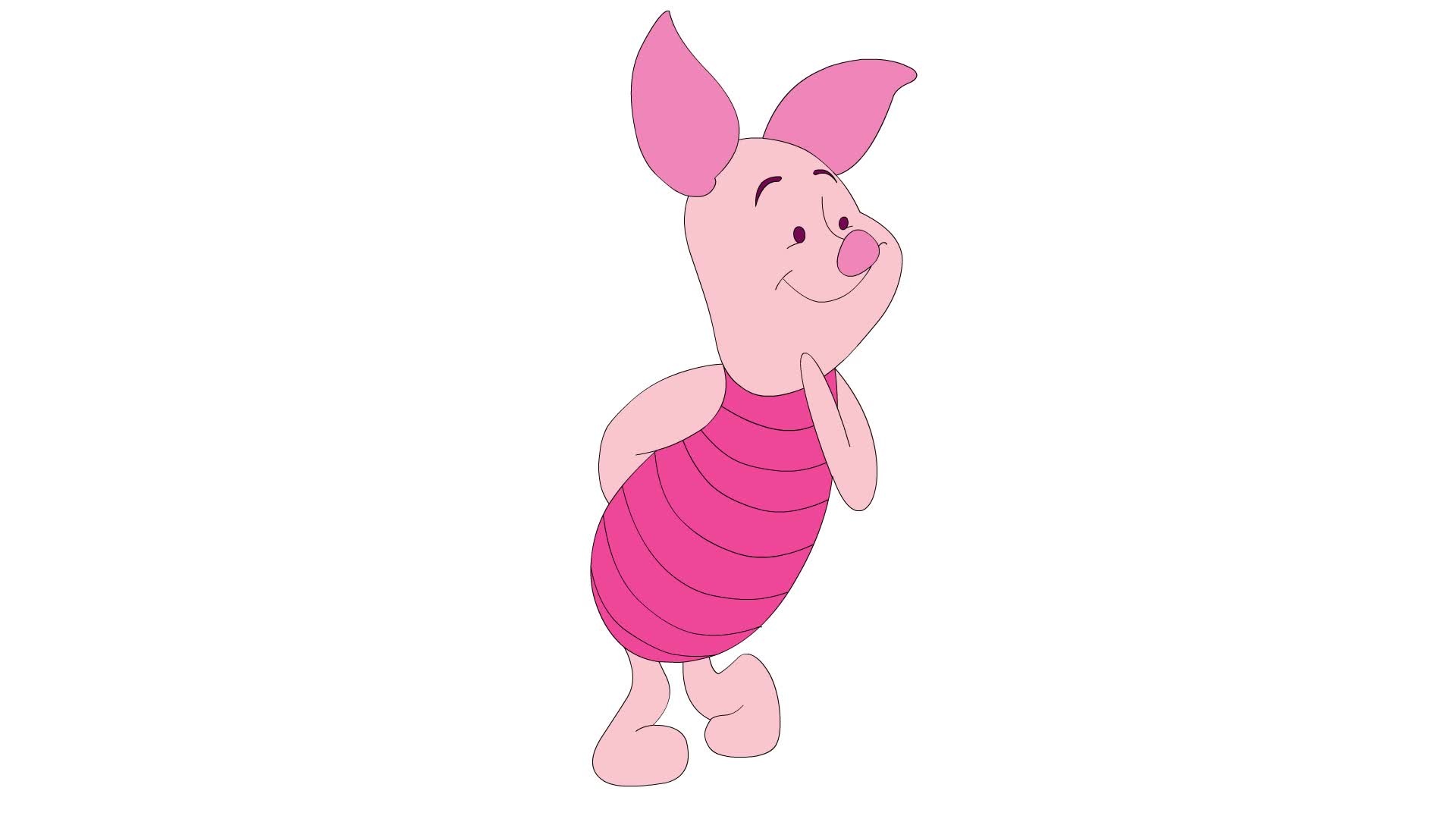 Piglet, Animation, Winnie-the-Pooh, Friendship quotes, 1920x1080 Full HD Desktop