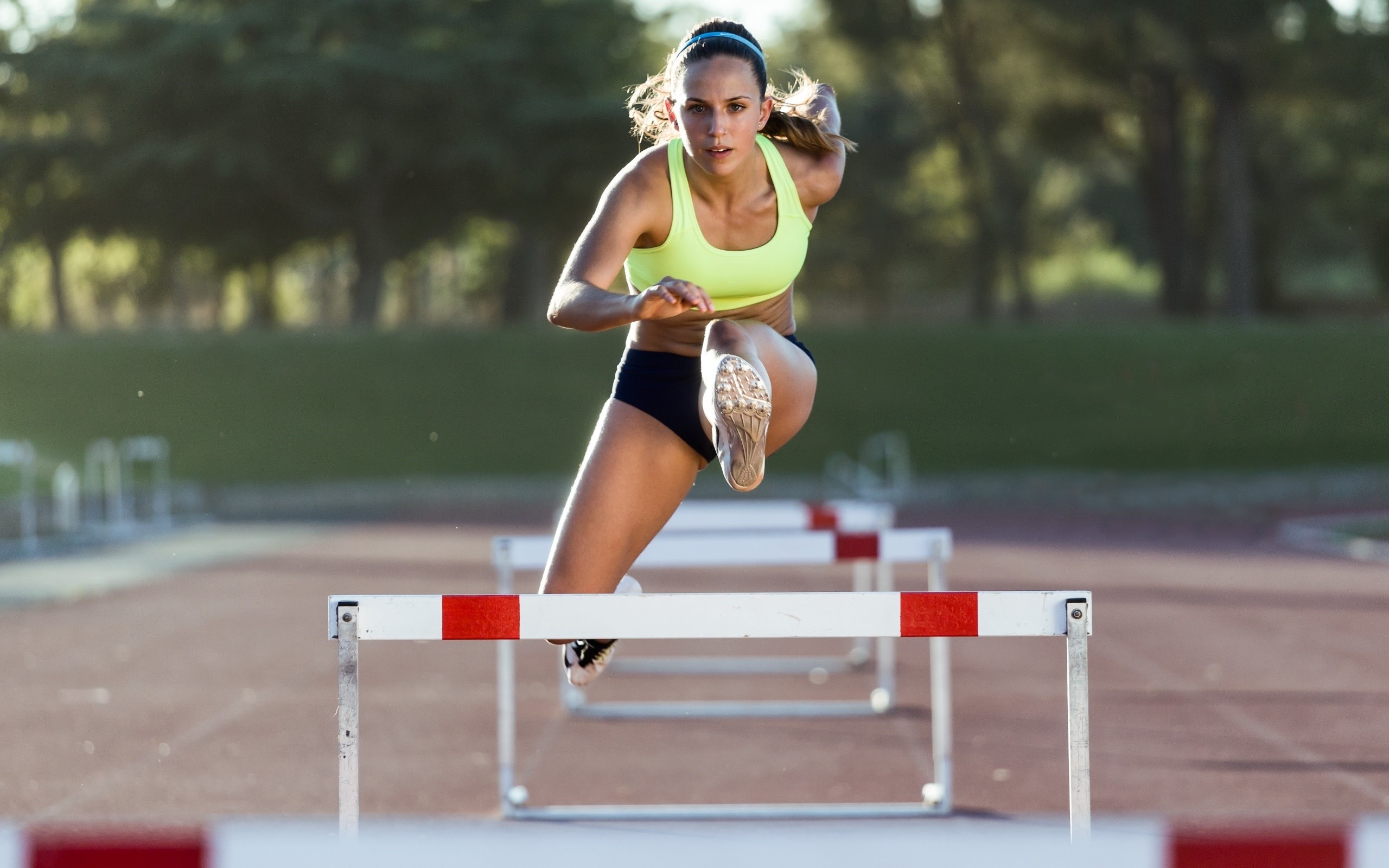 Hurdling: Sports Women, Jumping, Running, Outdoor competitions, Short distance running. 2560x1600 HD Wallpaper.