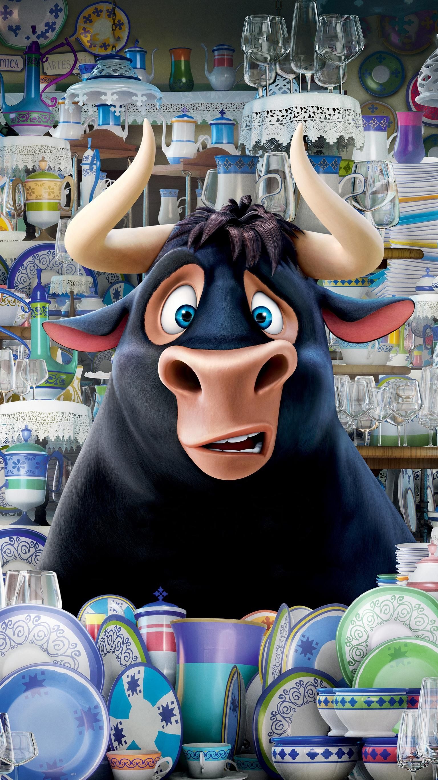 Ferdinand, Animated film, Bull with a big heart, Family-friendly, 1540x2740 HD Handy