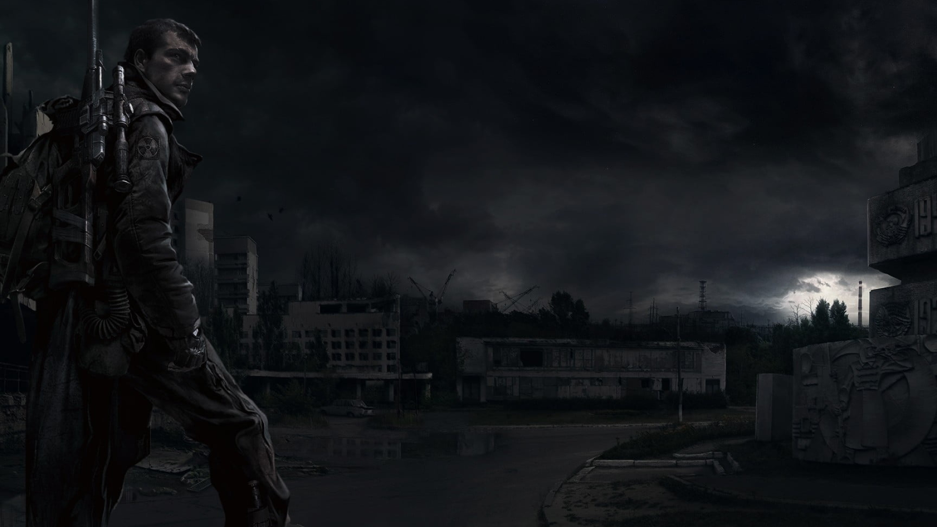 S.T.A.L.K.E.R.: Call of Pripyat, Mercenary character, Apocalyptic video game, Dark atmosphere, 1920x1080 Full HD Desktop