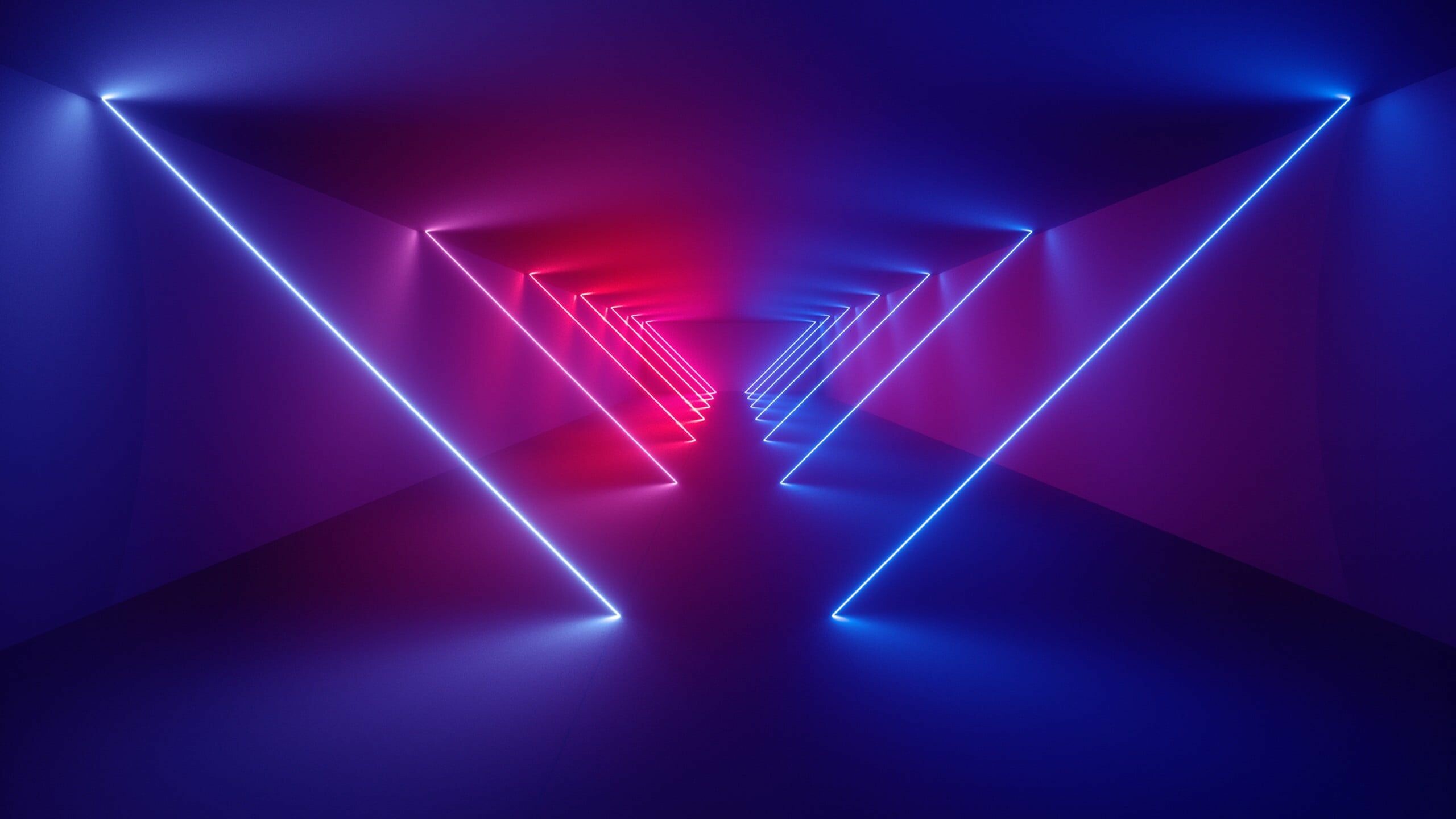 Neon: Contrast colors create a sense of mystery and intrigue. 2560x1440 HD Background.