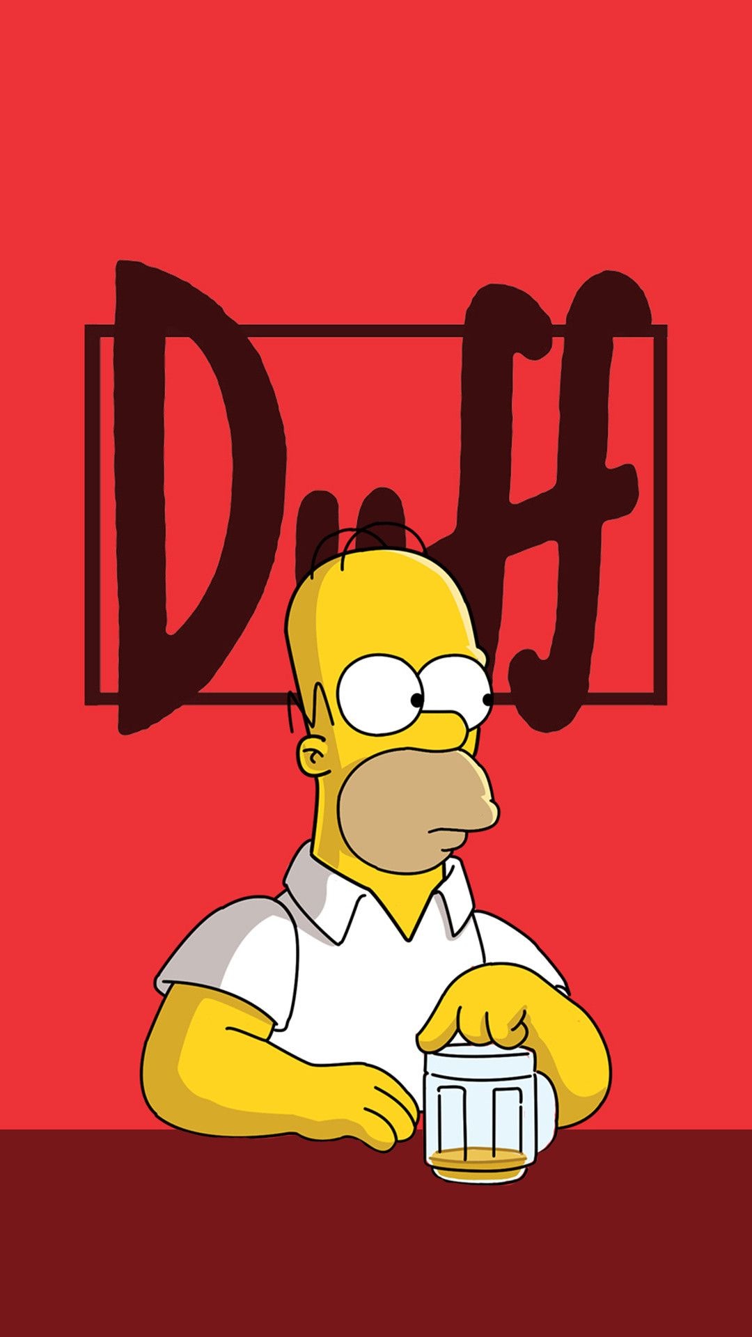 Homer Simpson, Animation, Wallpapers, Backgrounds, 1080x1920 Full HD Phone