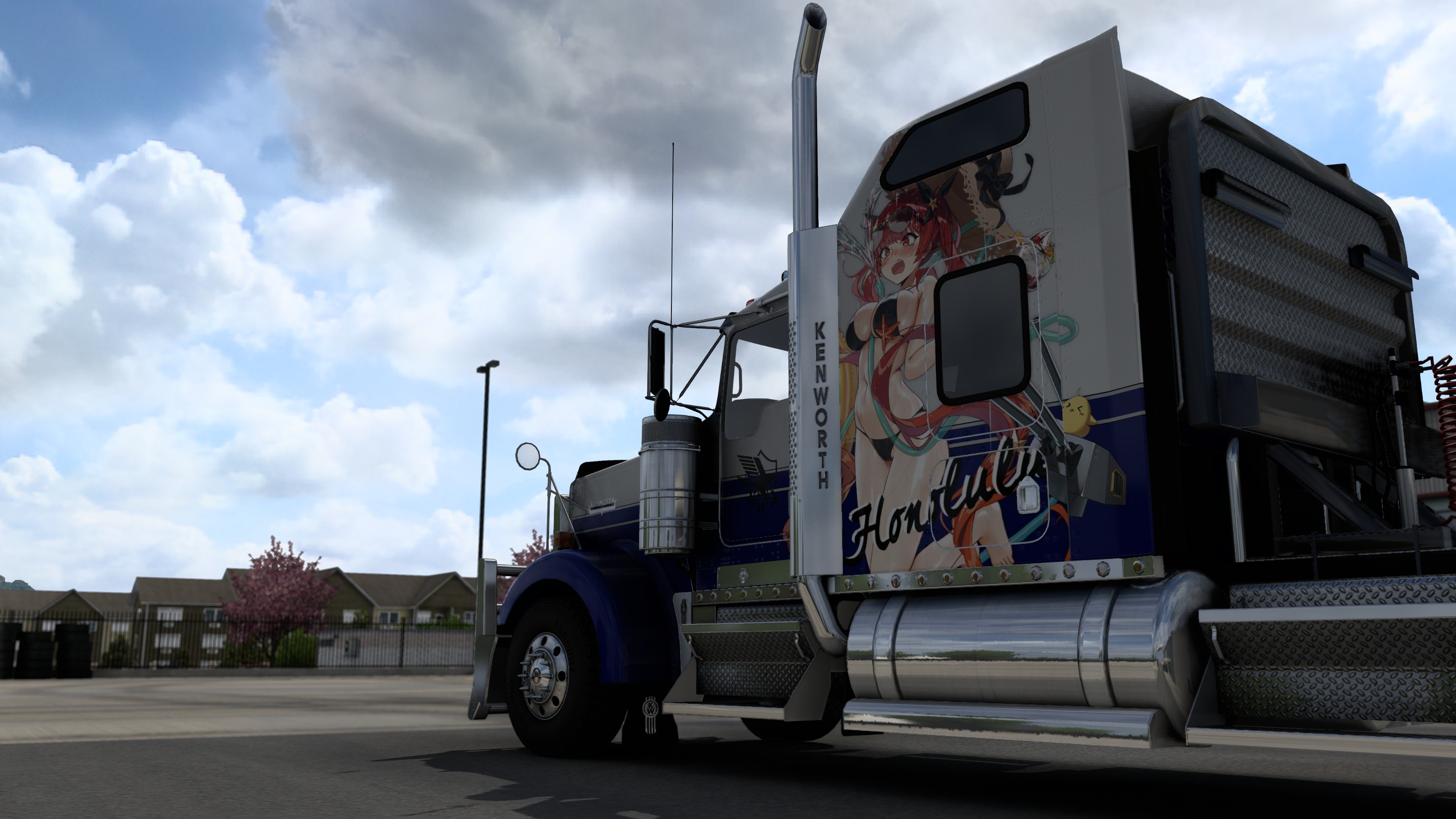 Kenworth Honolulu livery, Stylish truck design, ATS gameplay, Hawaiian vibes, 3840x2160 4K Desktop