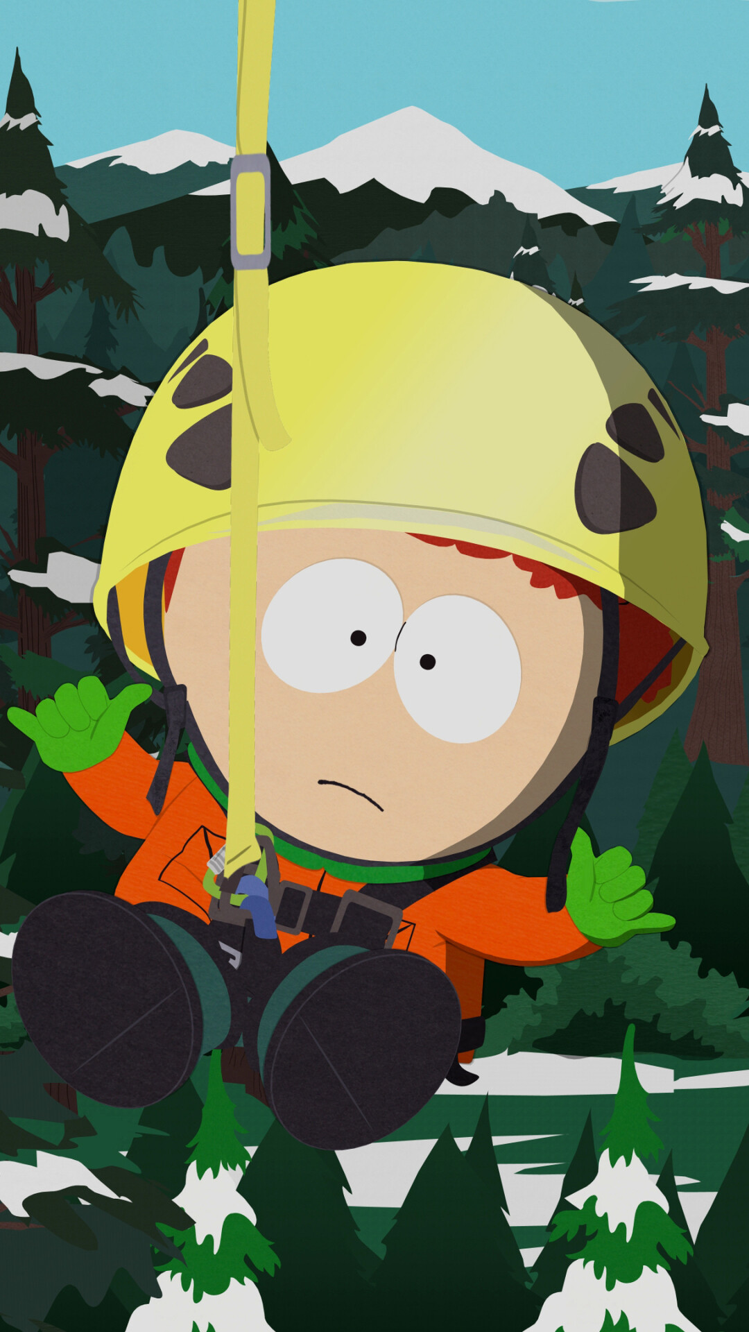 South Park: Kyle Broflovski is voiced by and loosely based on series co-creator Matt Stone. 1080x1920 Full HD Wallpaper.