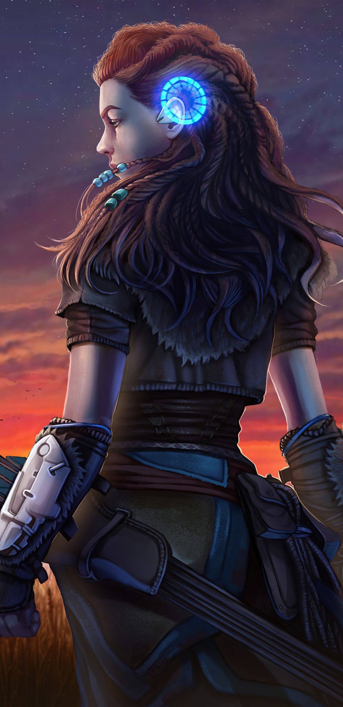 Horizon Zero Dawn: Aloy, The main protagonist of RPG. 1440x2960 HD Wallpaper.