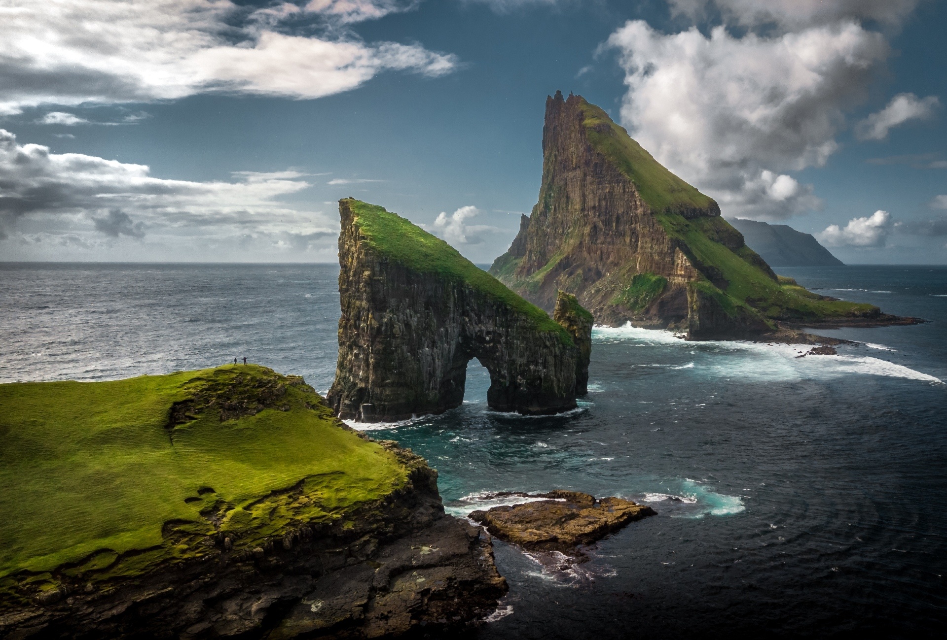 Faroe Islands, Stunning landscapes, Aerial views, Natural wonders, 1920x1300 HD Desktop