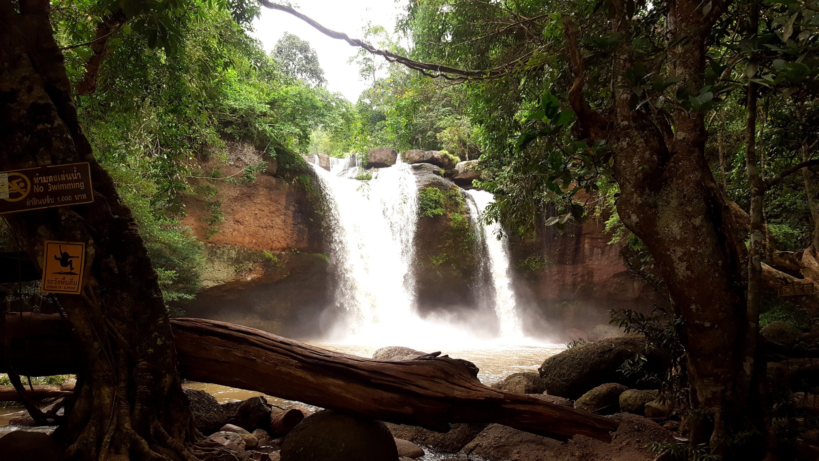 Khao Yai National Park, Majestic waterfall, Thailand, Natural wonder, 2730x1540 HD Desktop