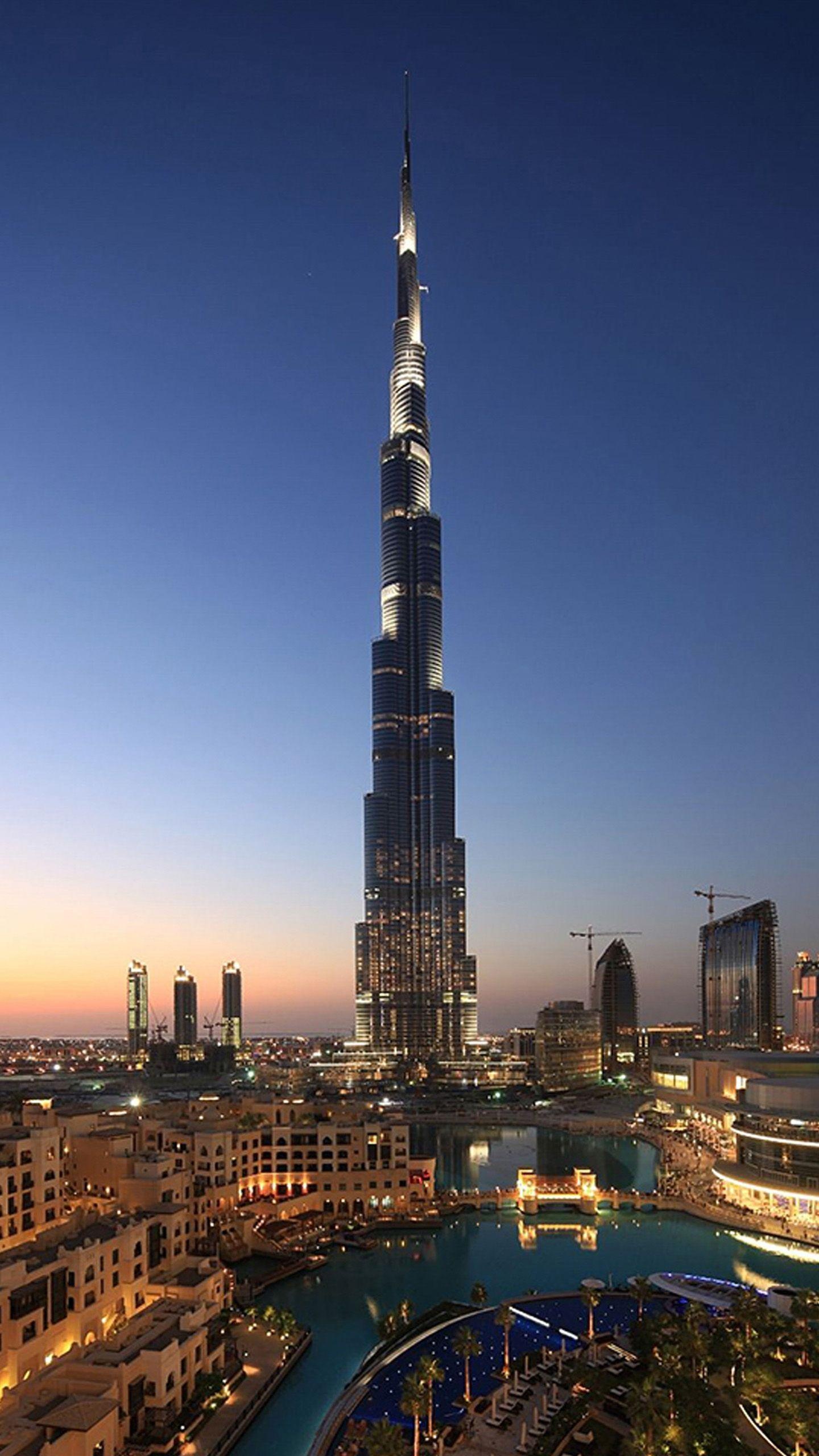 Burj Khalifa, Mesmerizing wallpapers, Dubai's pride, Sky-high beauty, 1440x2560 HD Phone