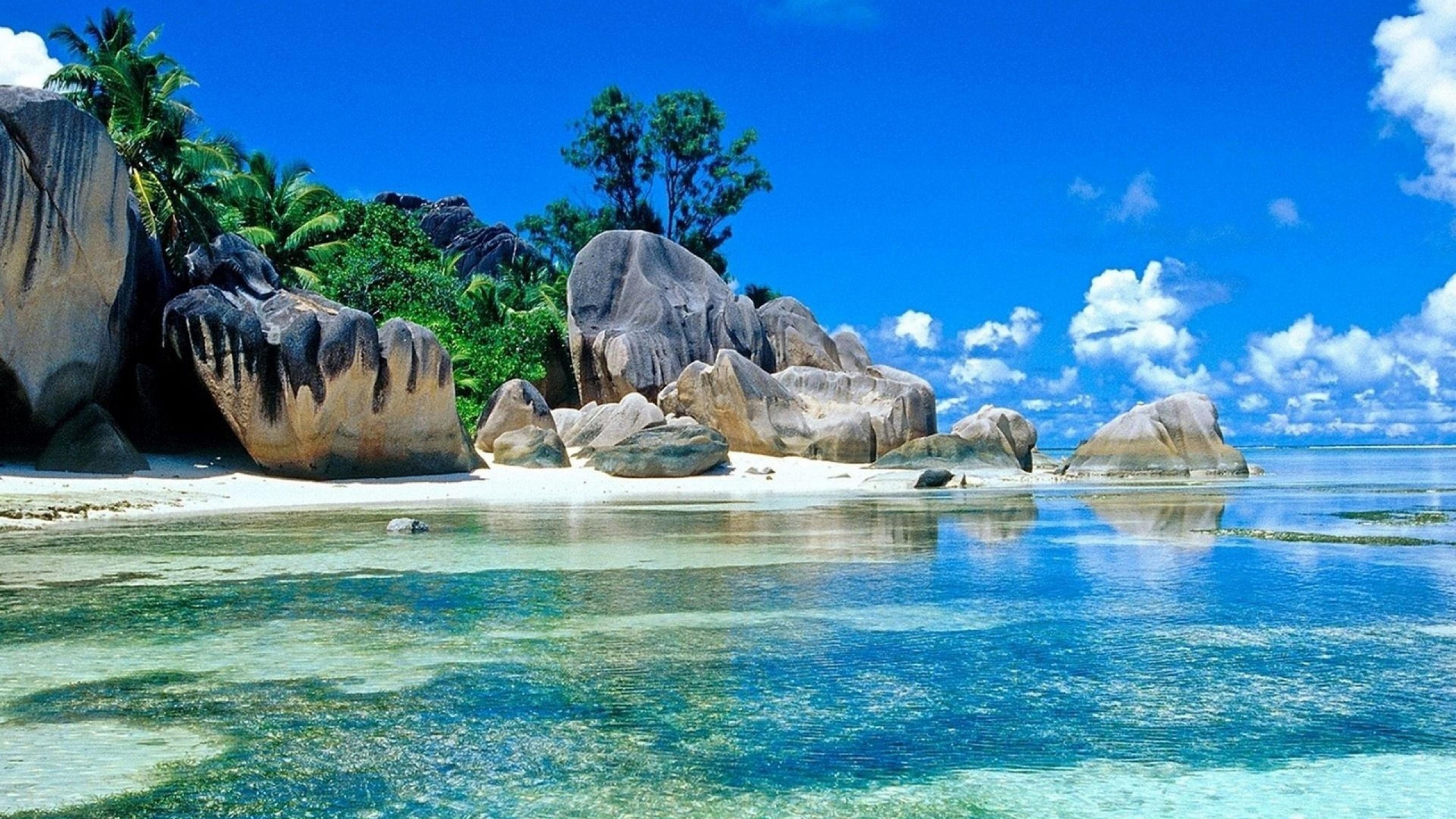 Seychelles landscape, Desktop wallpapers, Backgrounds, 3840x2160 4K Desktop