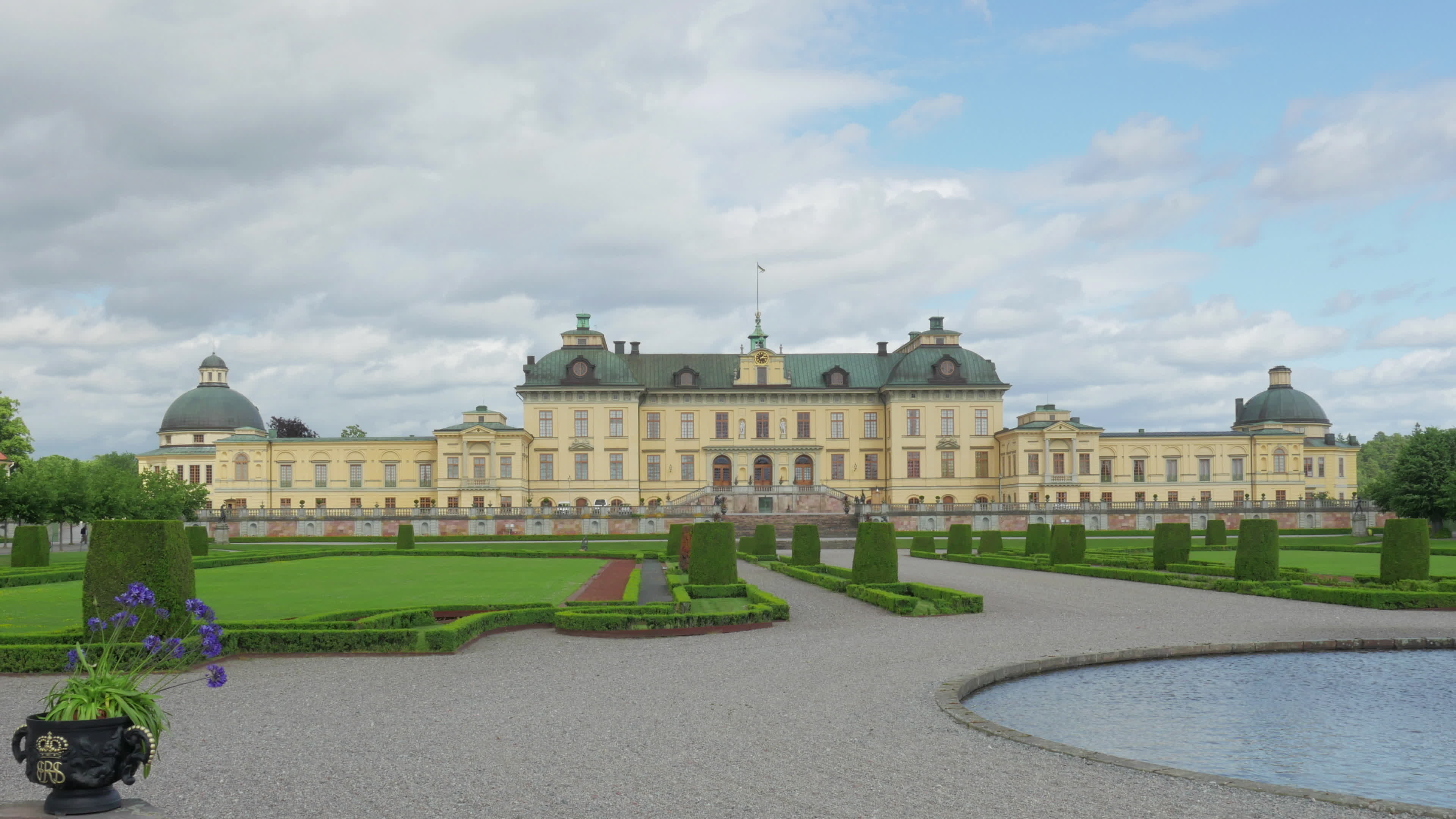 Palace: Drottningholm Palace, Stockholm, Sweden, UNESCO's World Heritage. 3840x2160 4K Wallpaper.