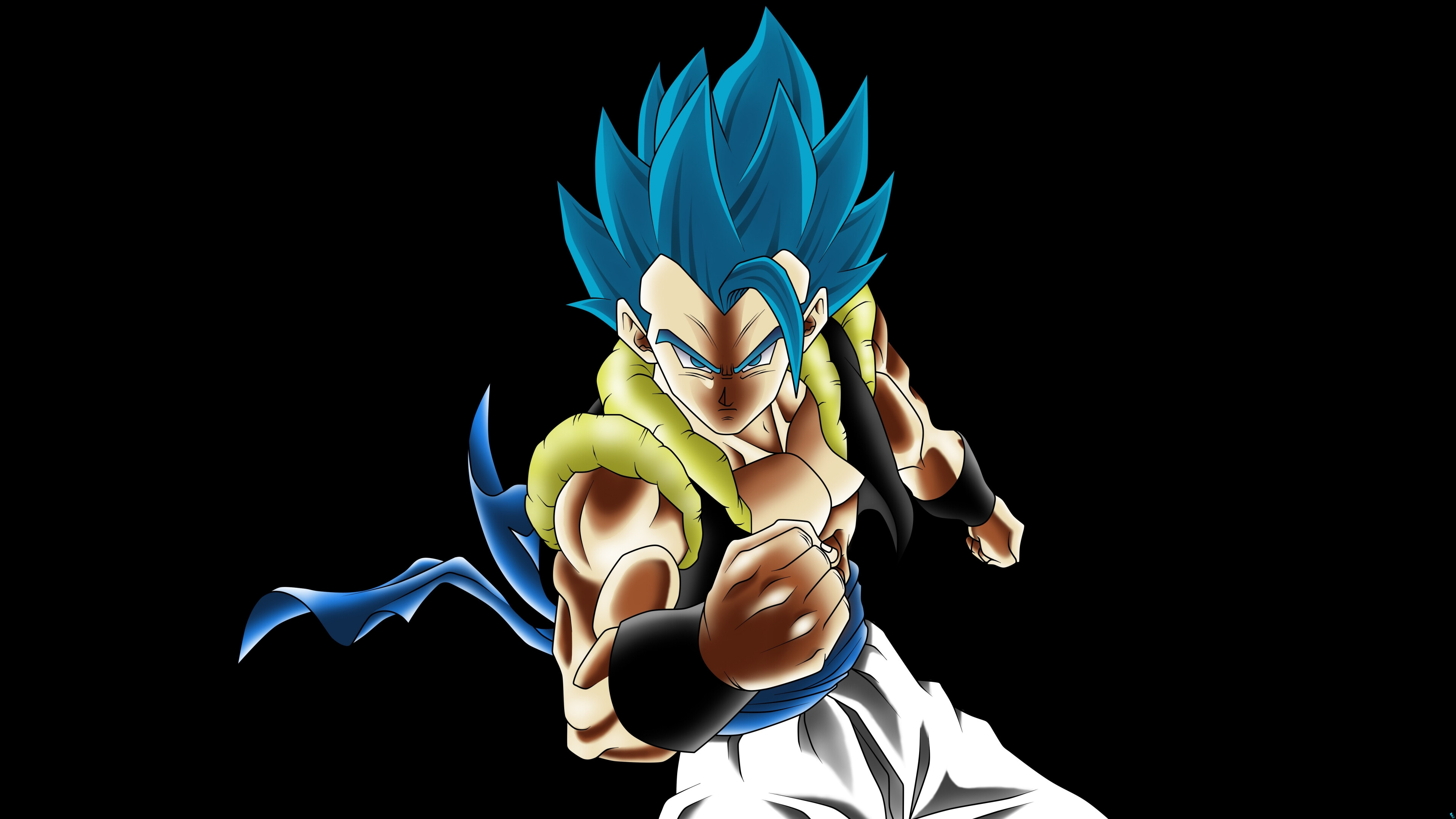 Gogeta: One of the most powerful characters in the entire Dragon Ball franchise. 3840x2160 4K Background.
