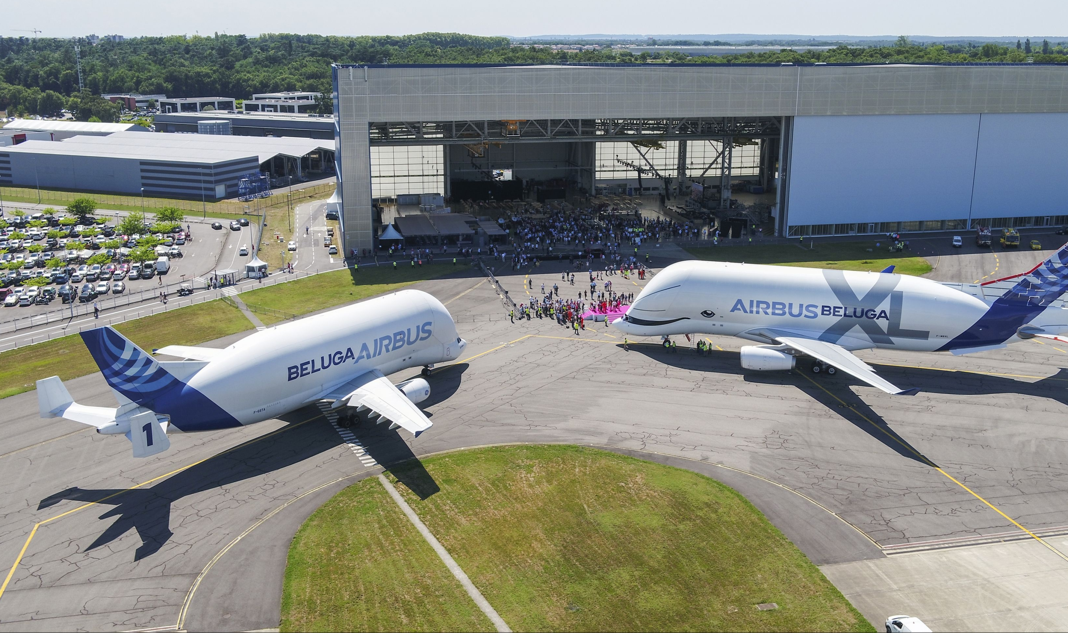 Airbus Beluga XL, First Flight, Sky Touching, Samchuicom, 3630x2160 HD Desktop