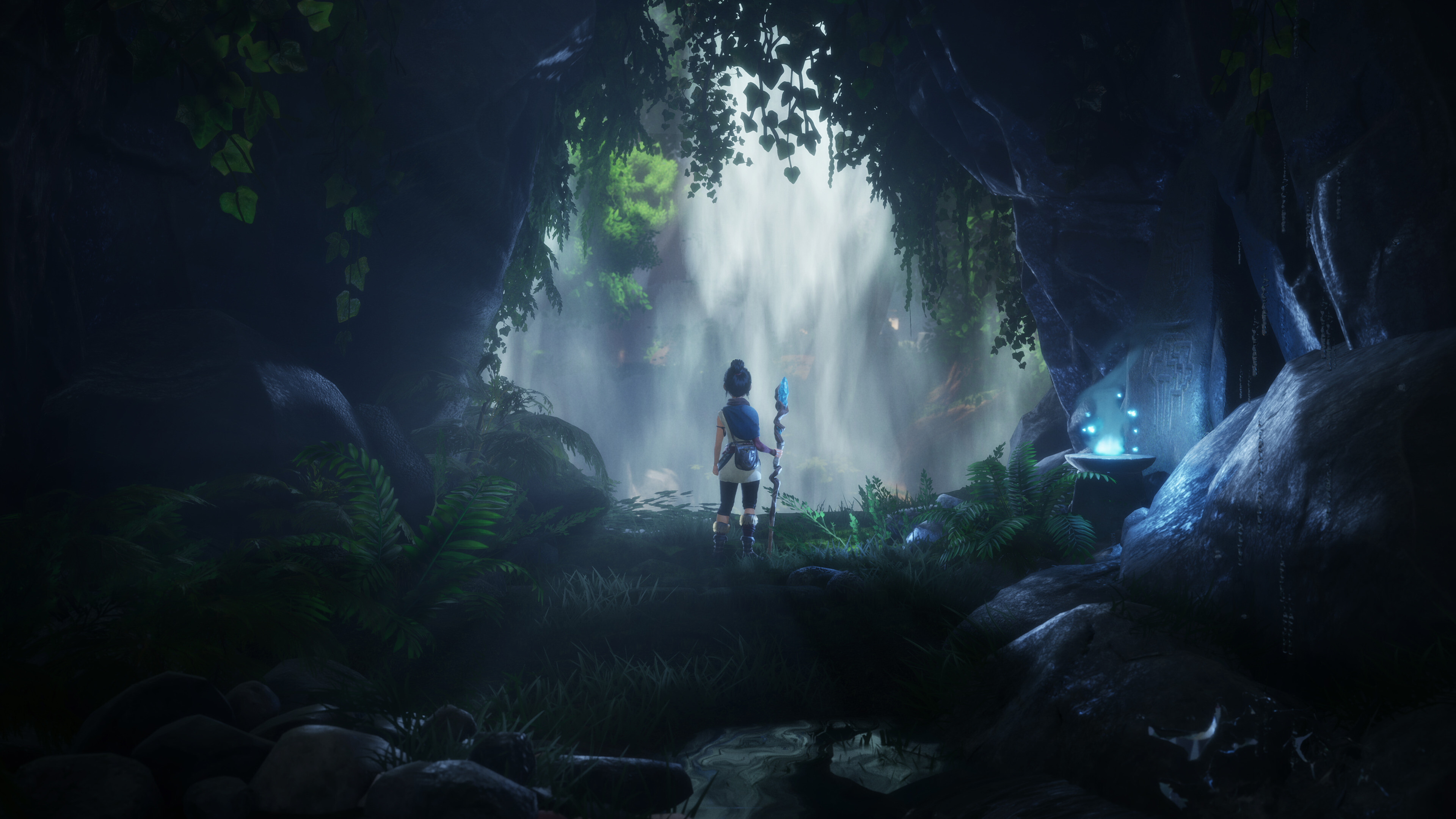 Kena: Bridge of Spirits: A 2021 action-adventure video game by Ember Lab. 3840x2160 4K Wallpaper.