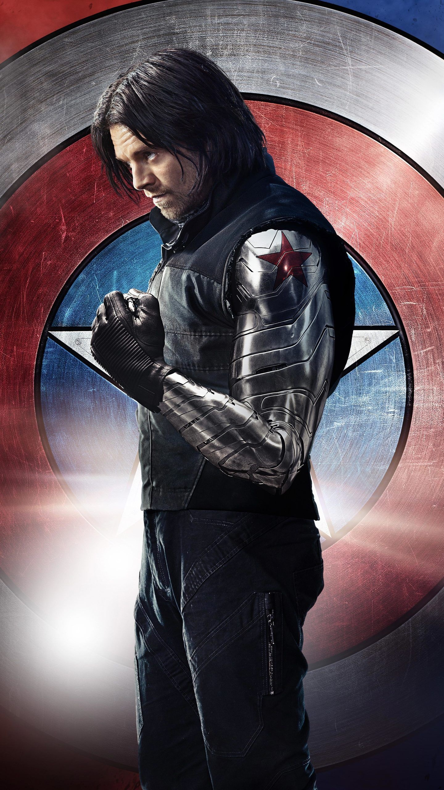 Captain America: Civil War, Heroic bike rides, Superhero transportation, Action-packed scenes, 1440x2560 HD Handy