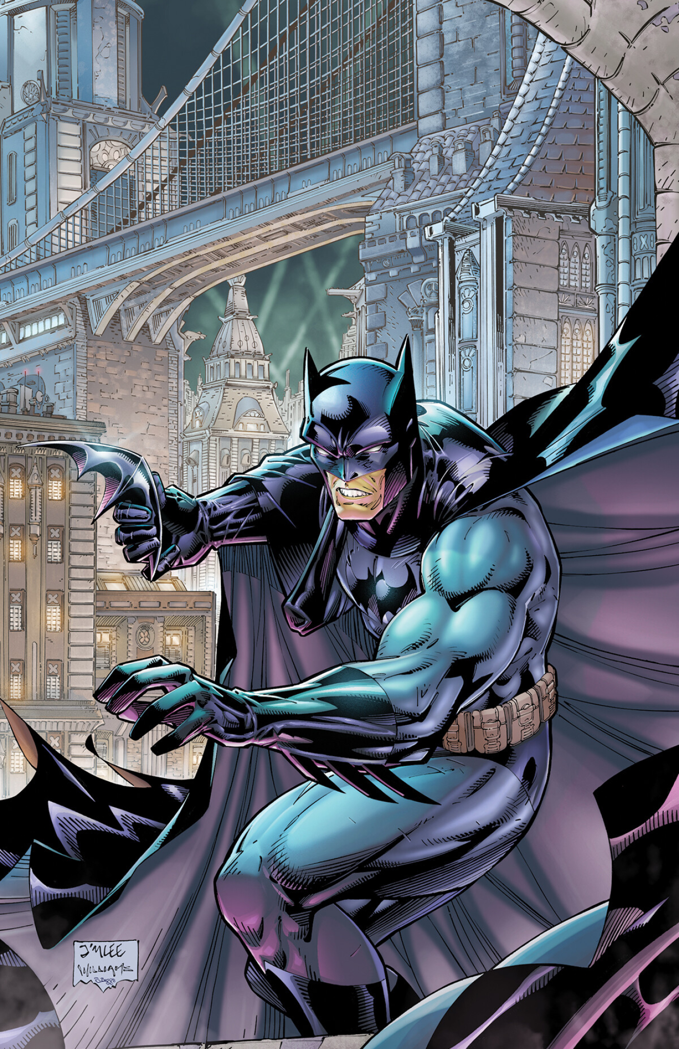 Batman by Jim Lee: Comic book illustrator, DC, Comic books. 1330x2050 HD Wallpaper.
