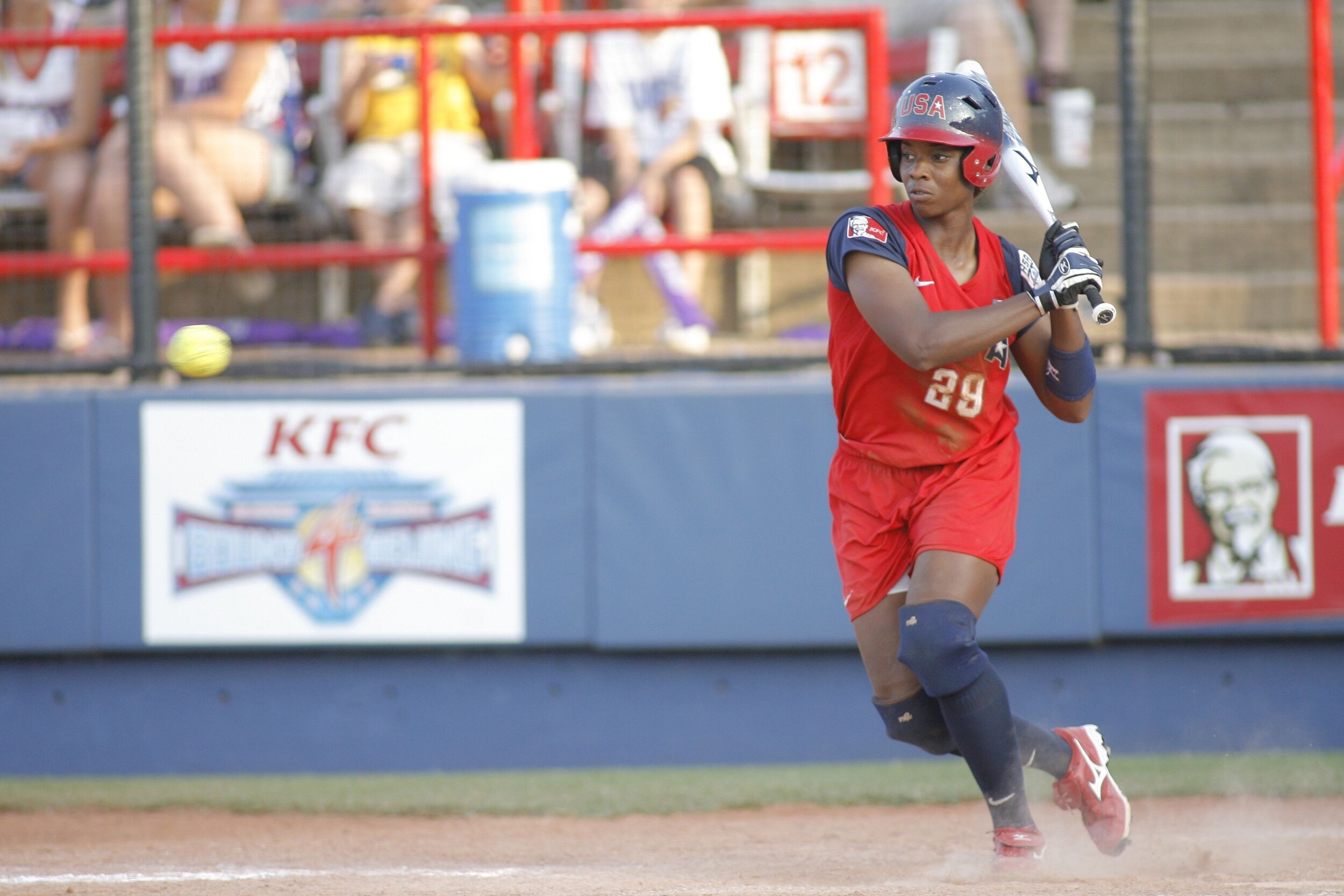 Softball: Natasha Renee Watley, The first African-American female to play on the United States softball team in the Olympics. 2500x1670 HD Background.
