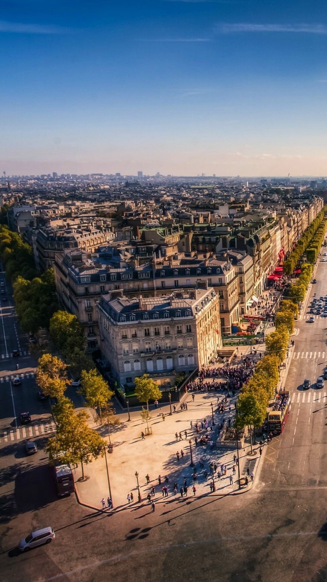 France: Paris, Champs Elysees, Europe’s most important agricultural producer. 1080x1920 Full HD Background.