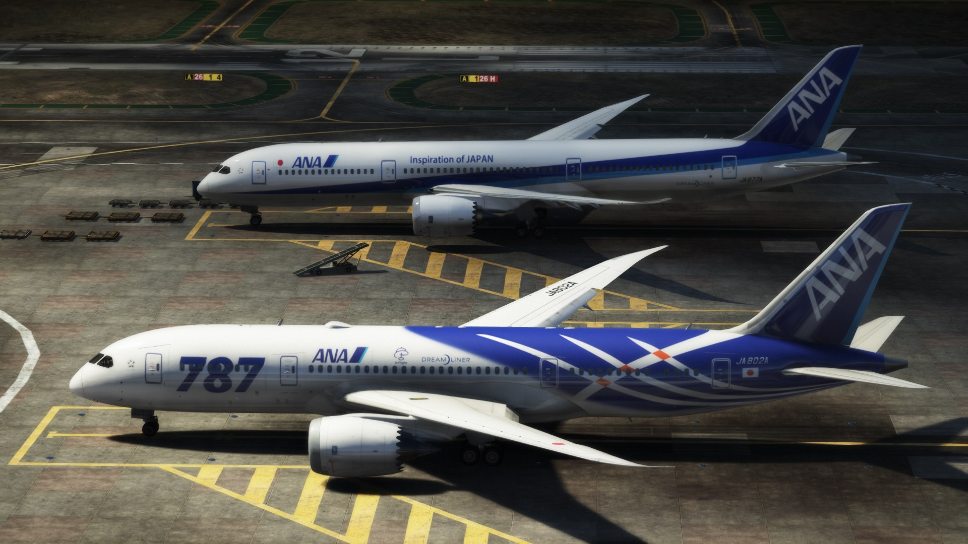 All Nippon Airways, Boeing 787-8 Dreamliner, Livery pack, Aircraft visuals, 1920x1080 Full HD Desktop