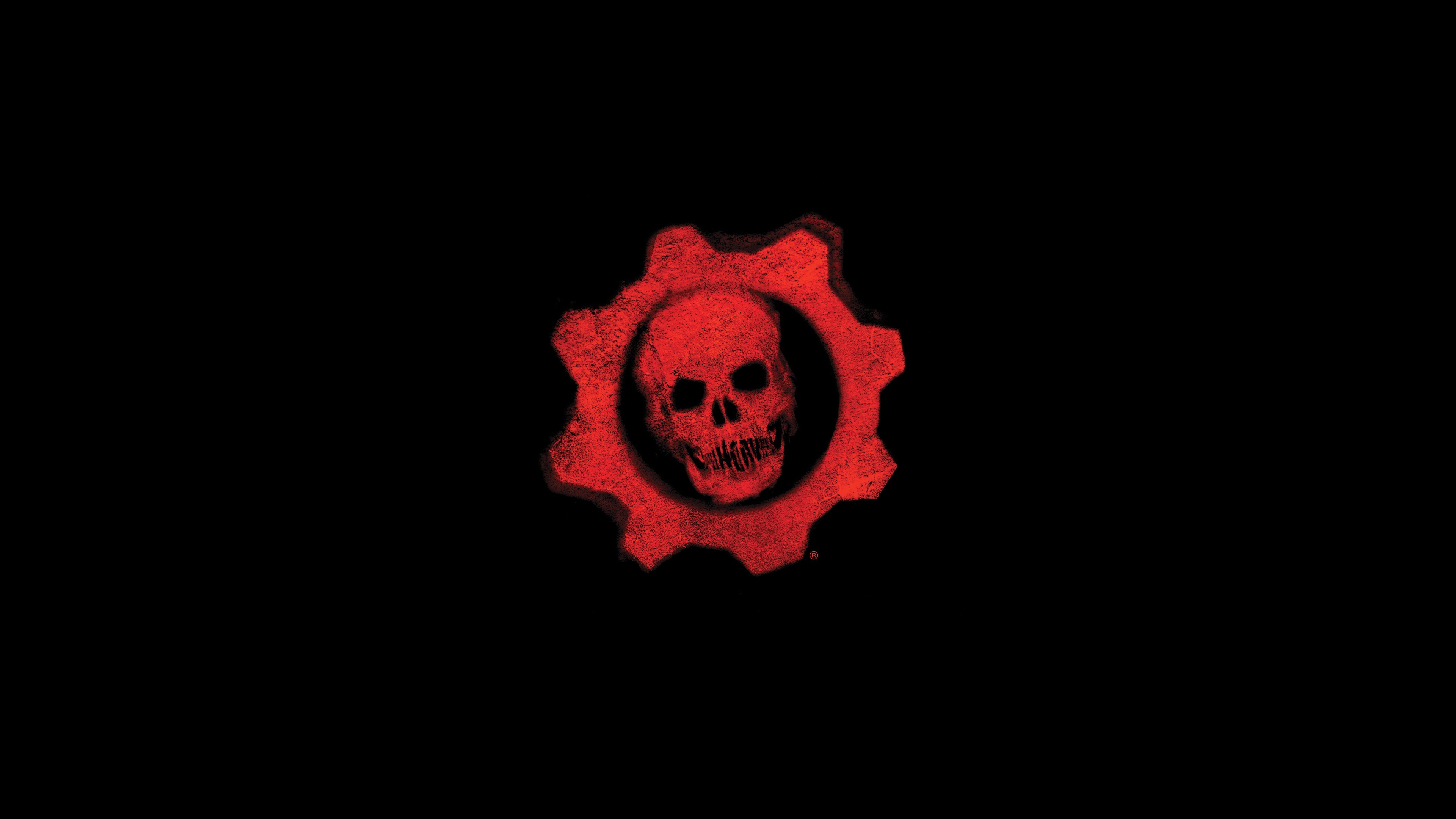 Gears of War logo, High-octane action, Gaming masterpiece, Iconic symbol, 3840x2160 4K Desktop