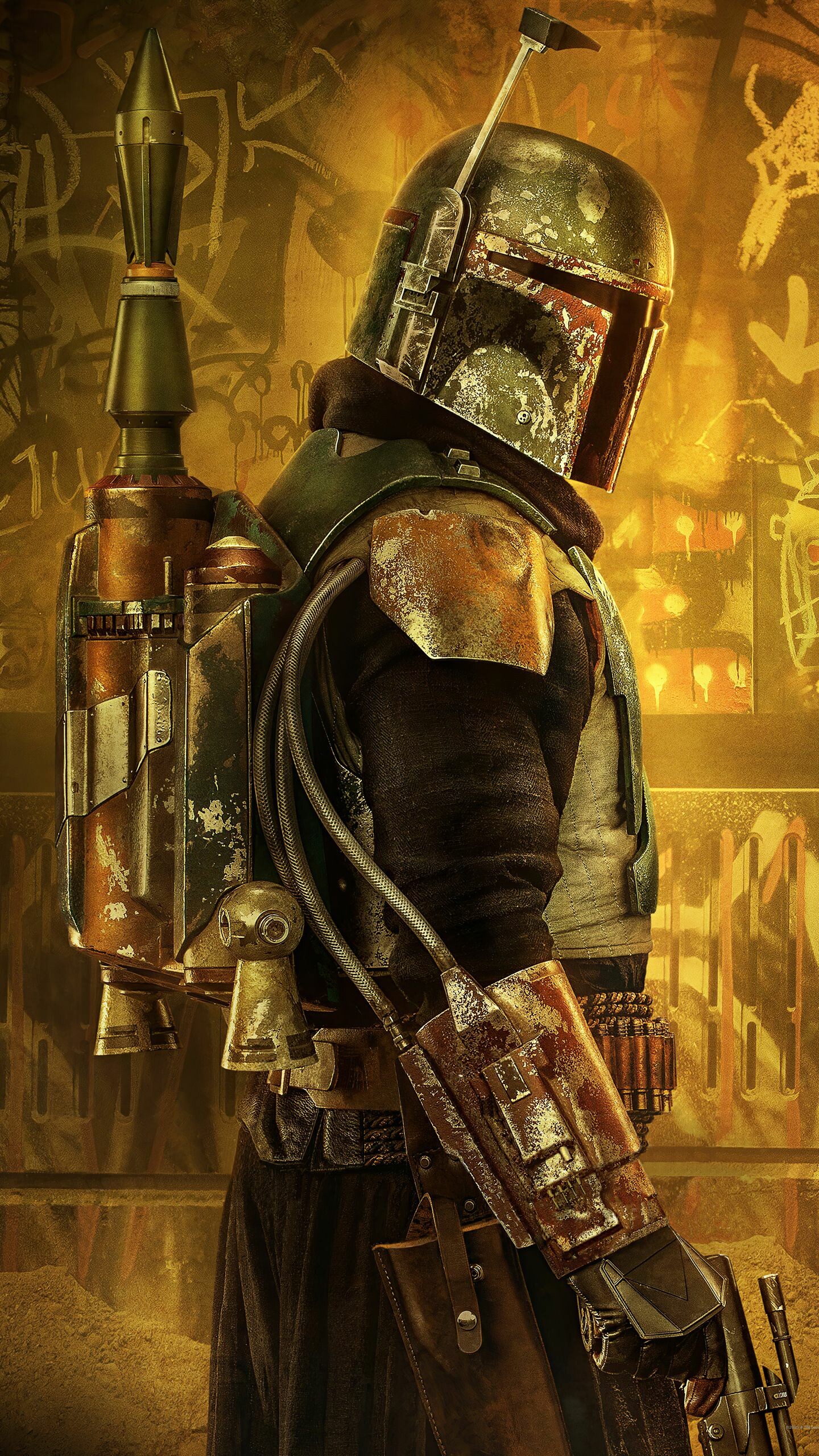 The Book of Boba Fett: The Mandalorian, Spin-off, Bounty hunter. 1440x2560 HD Background.