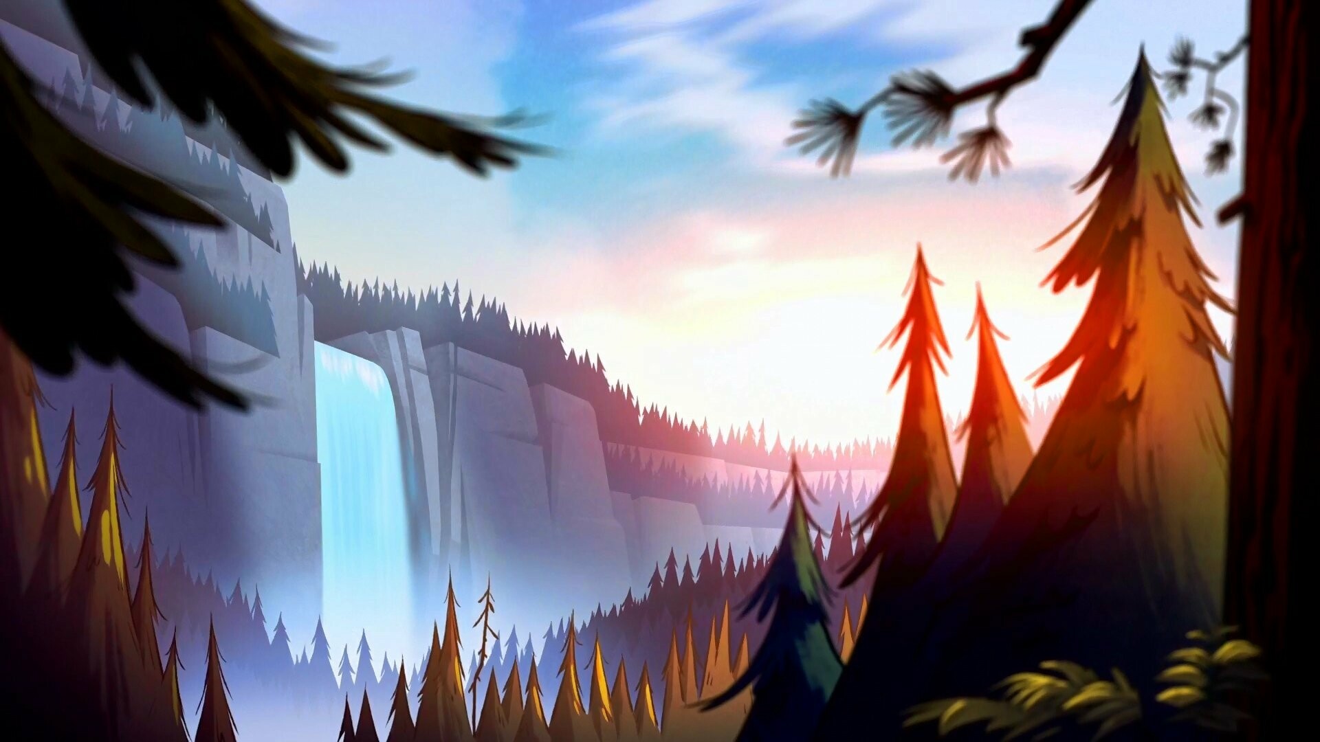 Gravity Falls: The series finale "Weirdmageddon 3: Take Back The Falls" became Disney XD's most-watched telecast ever. 1920x1080 Full HD Background.