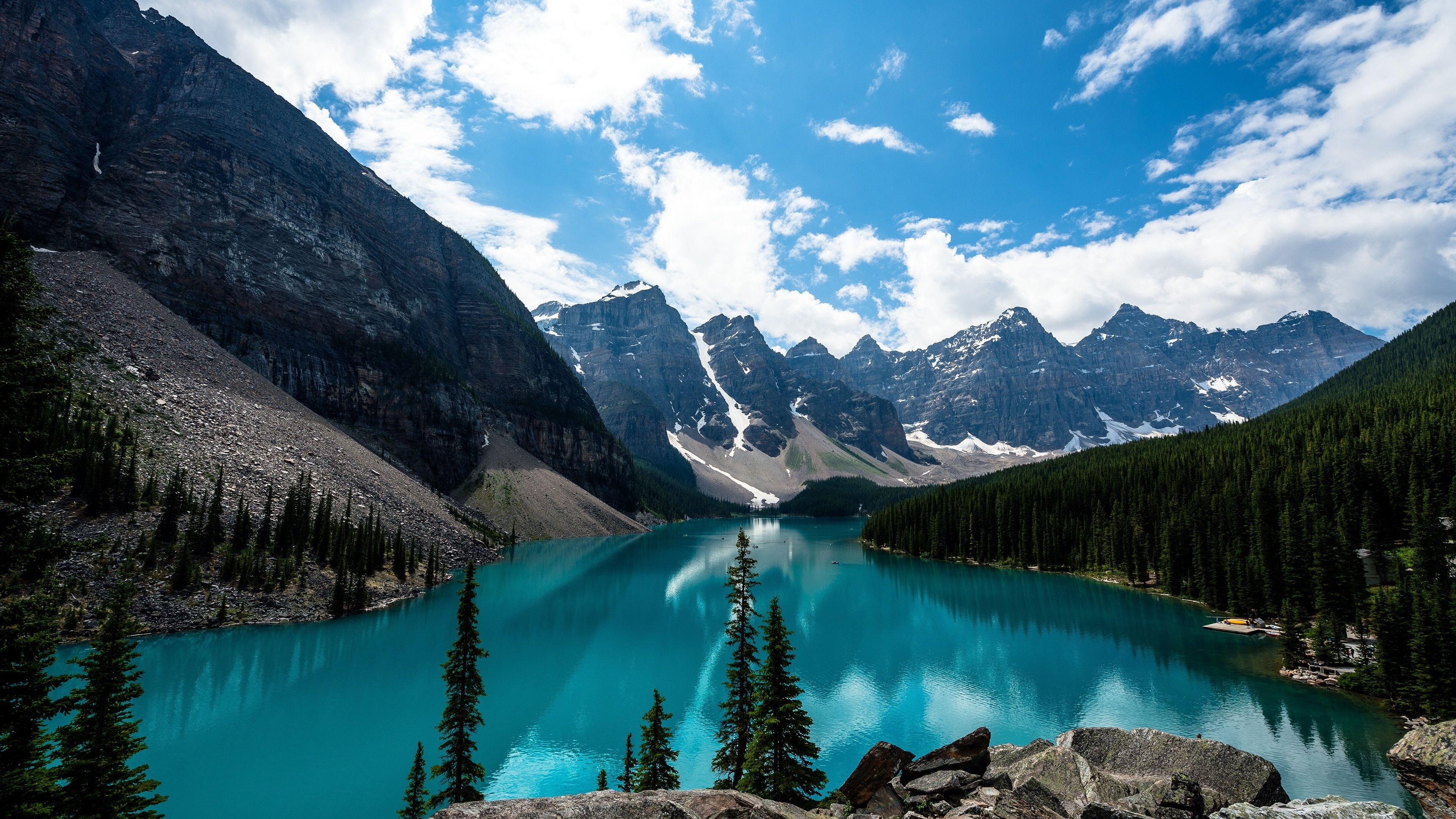 Lake Louise, North America, Continent visits, Nature's wonders, 3840x2160 4K Desktop