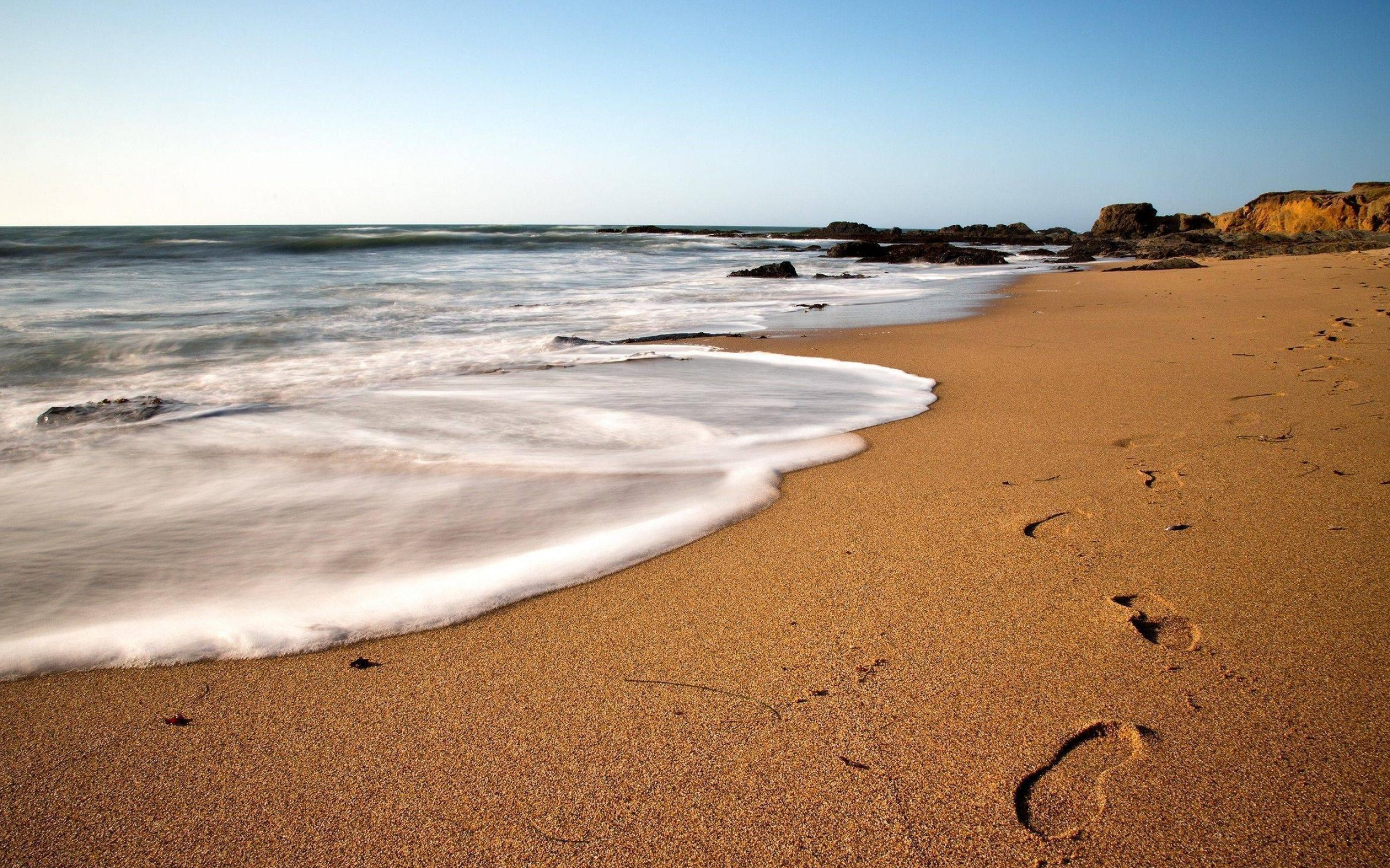 Footprints in the Sand, HD Wallpapers, 2600x1620 HD Desktop