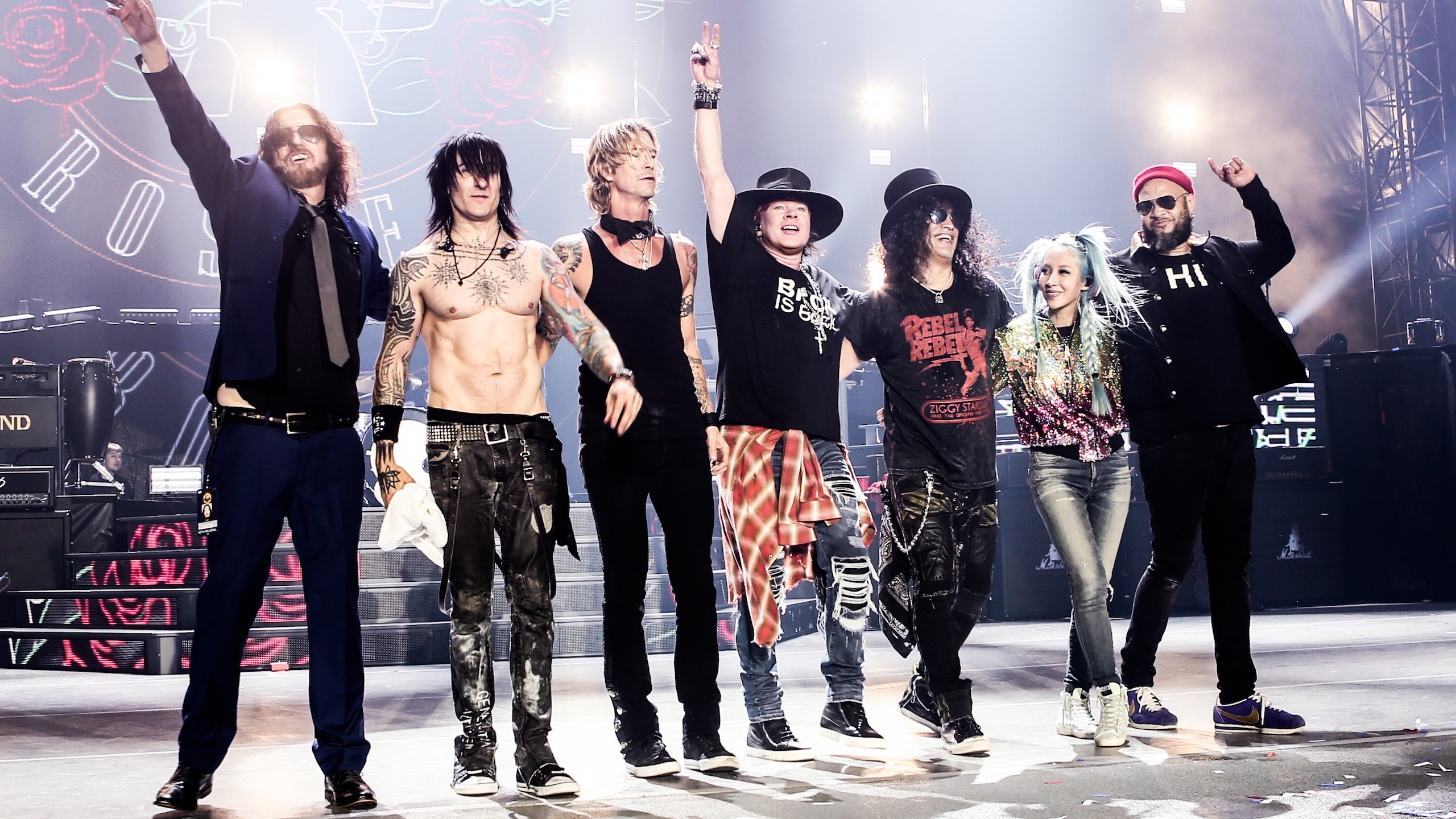 Guns N' Roses European tour, Next year performance, Music rock band, 2560x1440 HD Desktop