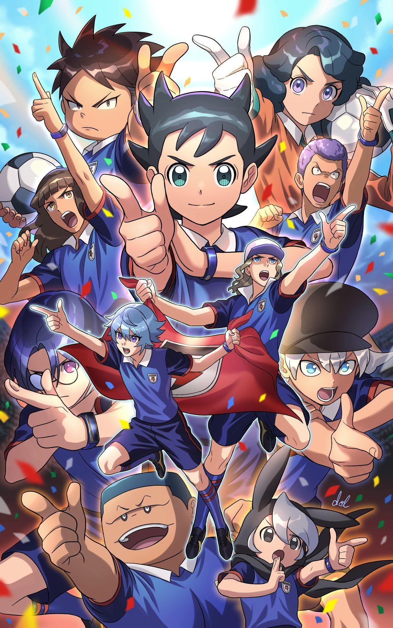 Inazuma 11, High-quality wallpapers, Powerful characters, 1250x2000 HD Phone