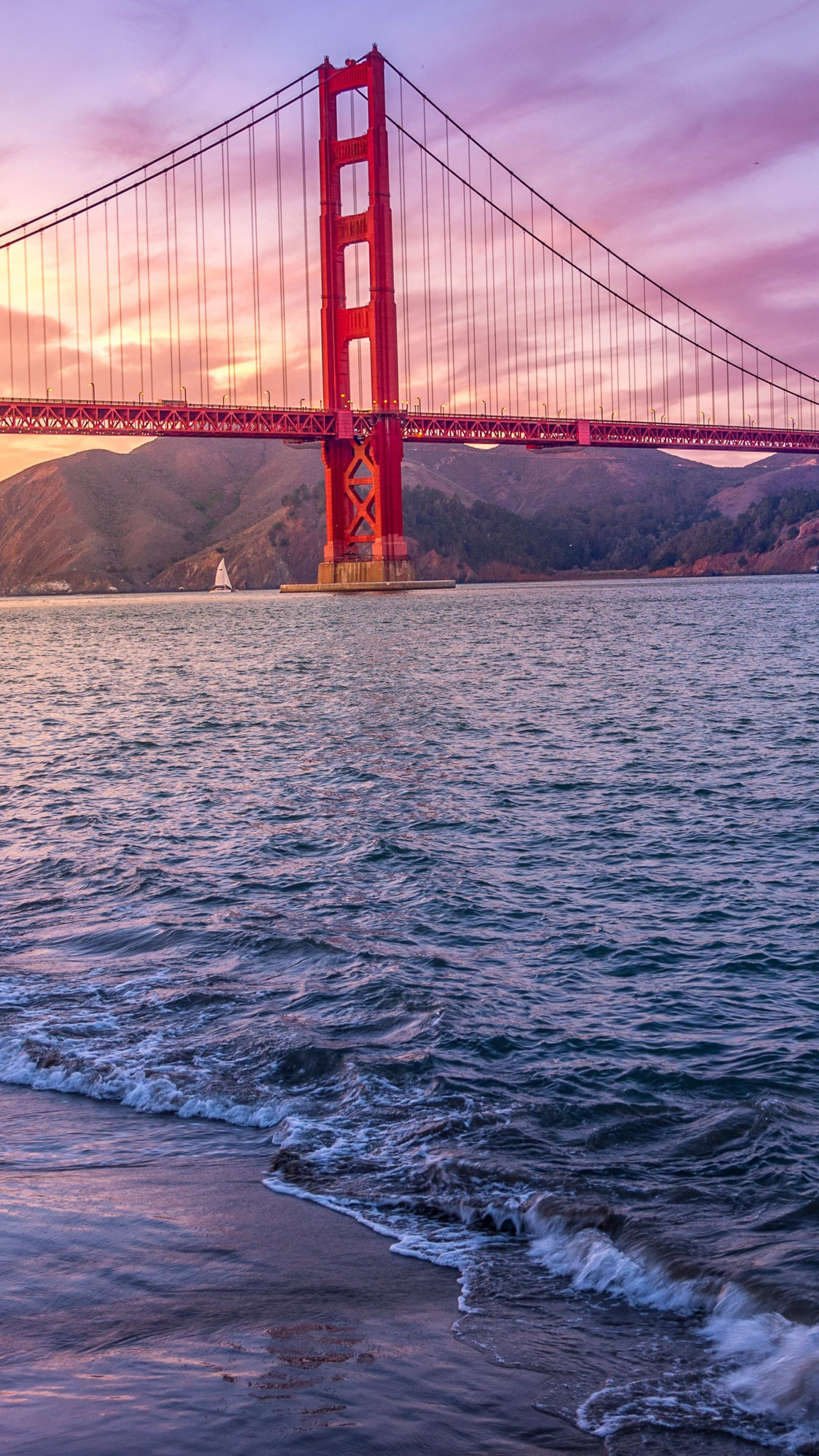 Golden Gate Bridge, US 5k, 2019, Landmark, 2160x3840 4K Phone