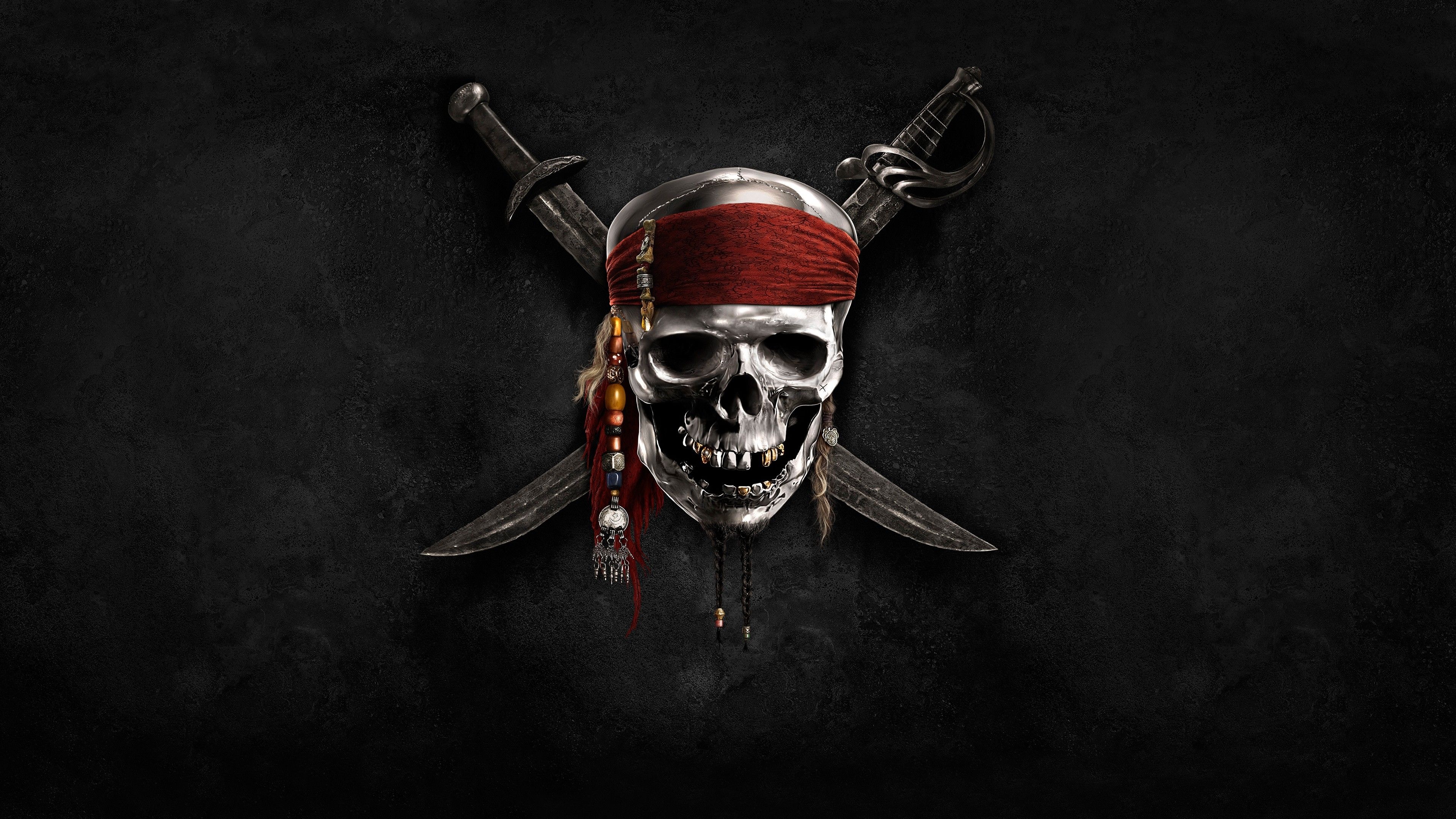 Pirates of the Caribbean: American fantasy supernatural swashbuckler film series produced by Jerry Bruckheimer. 3840x2160 4K Wallpaper.
