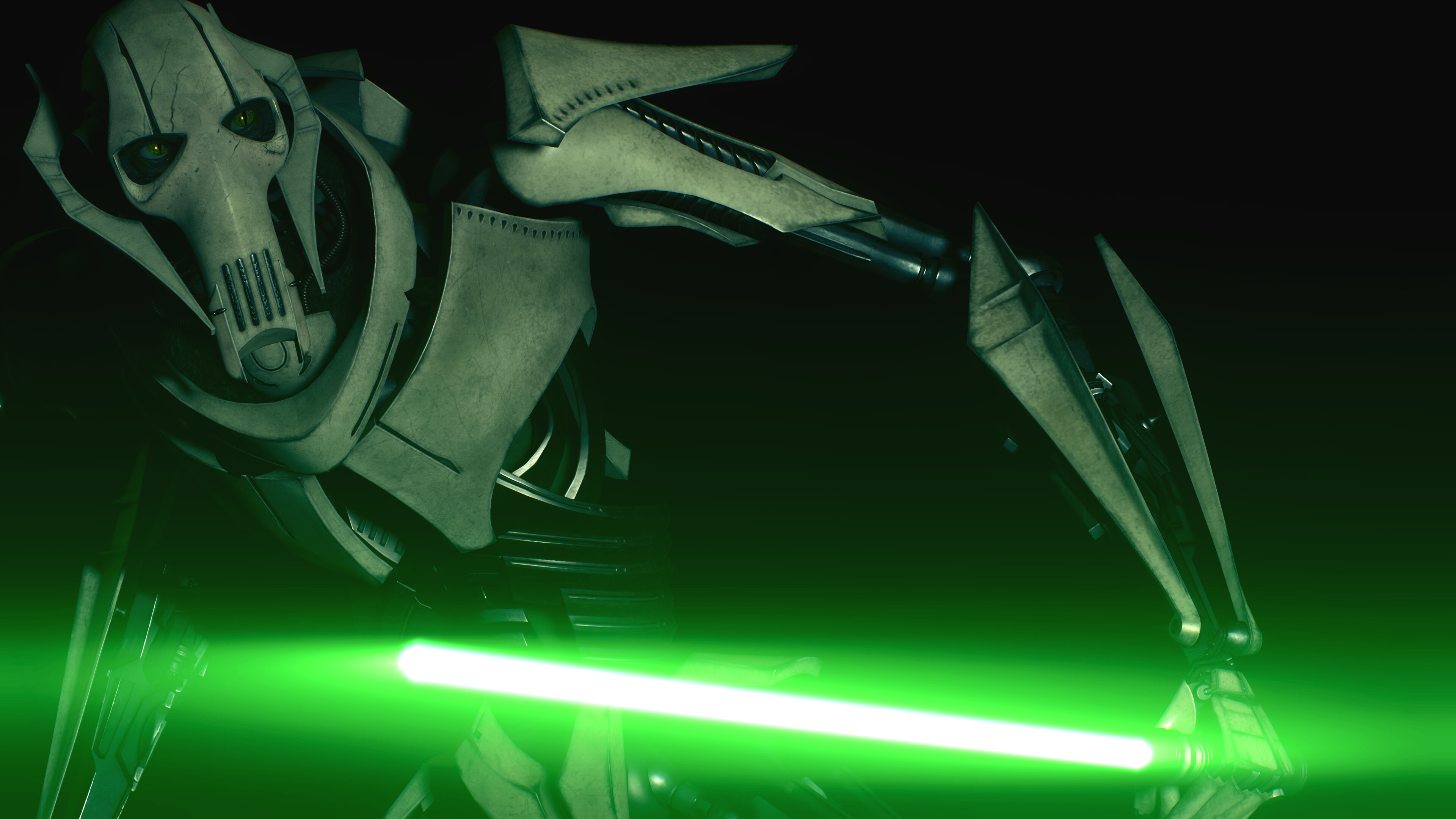 General Grievous: Star Wars: Battlefront II, 2017, Fiction, An action shooter video game based on the Star Wars franchise. 3840x2160 4K Background.